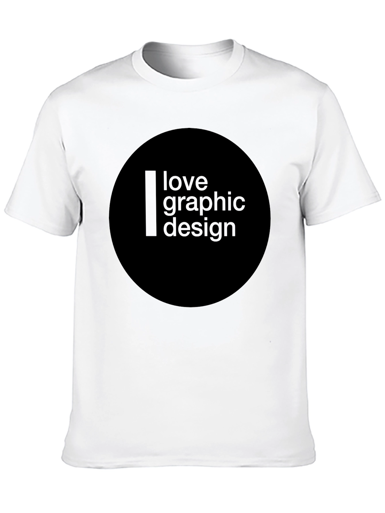 Love Graphic Design Black T-Shirt