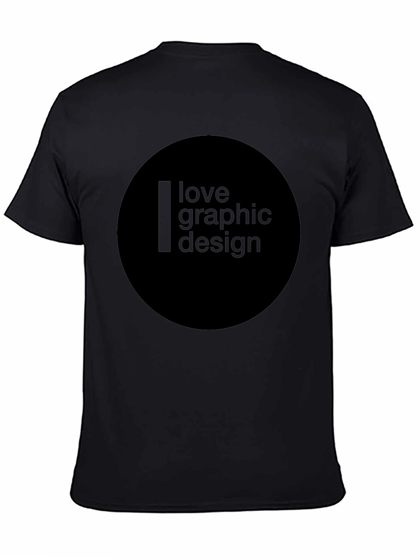Love Graphic Design Black T-Shirt