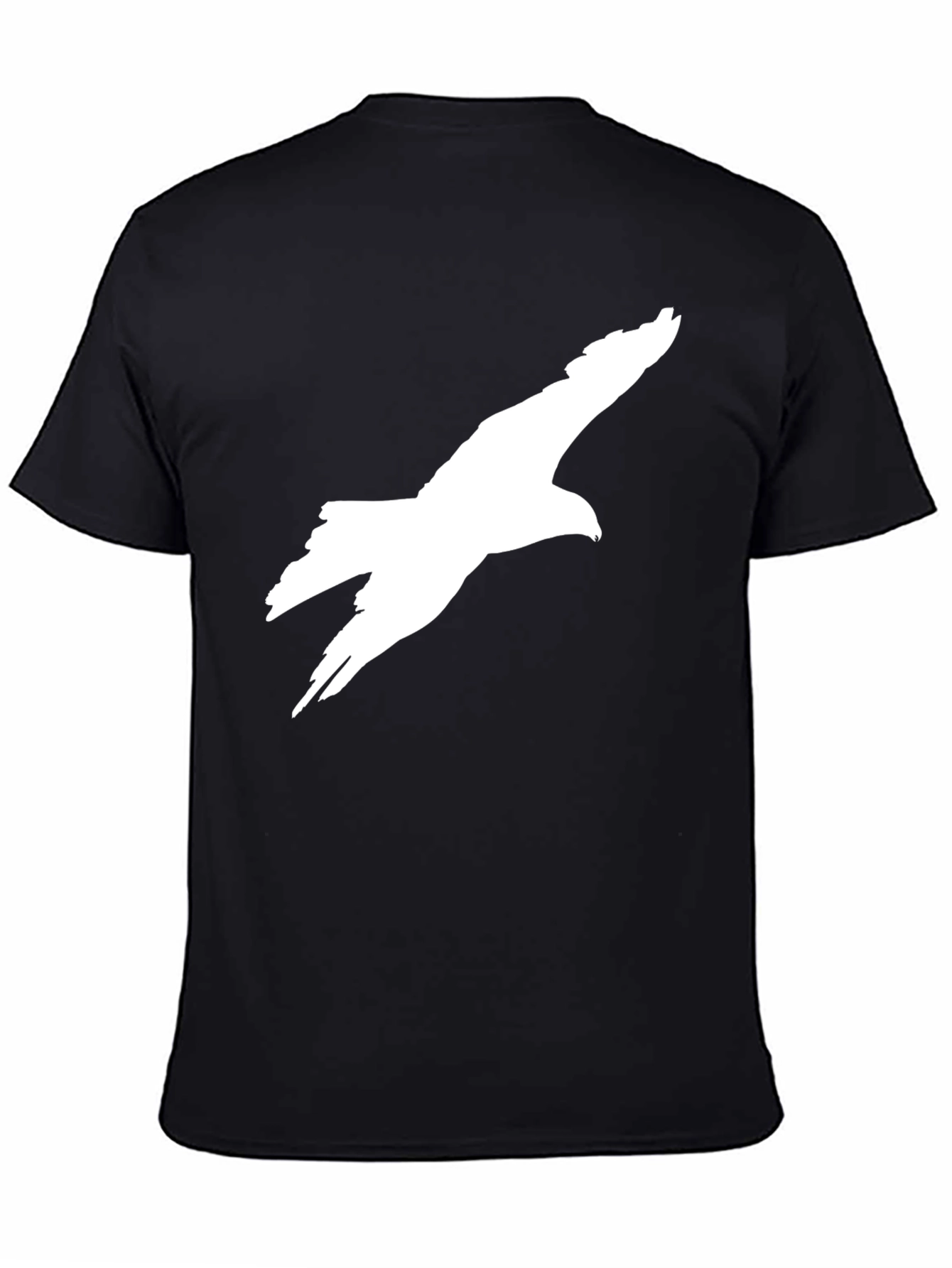 Black T-Shirt with Eagle Graphic