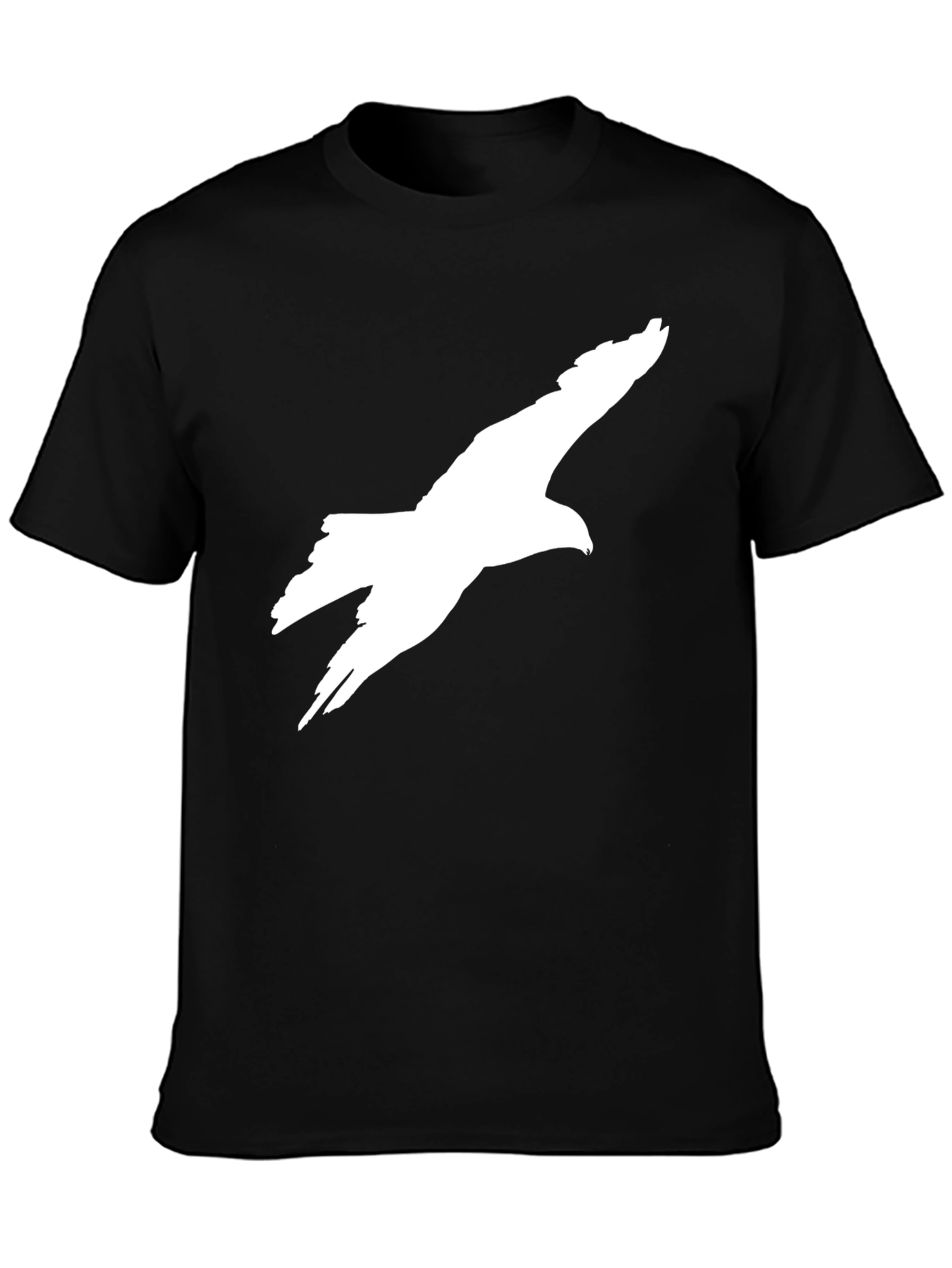 Black T-Shirt with Eagle Graphic