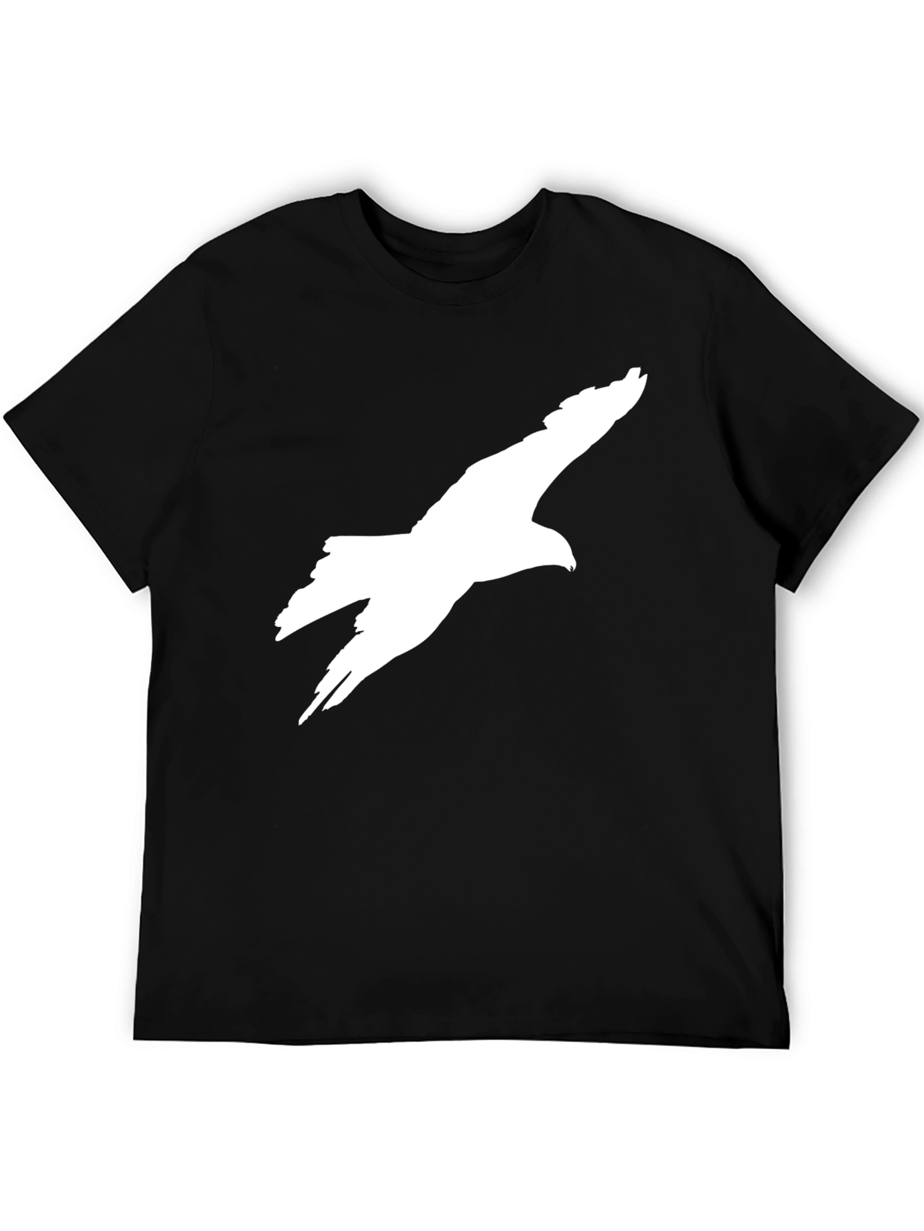 Black T-Shirt with Eagle Graphic