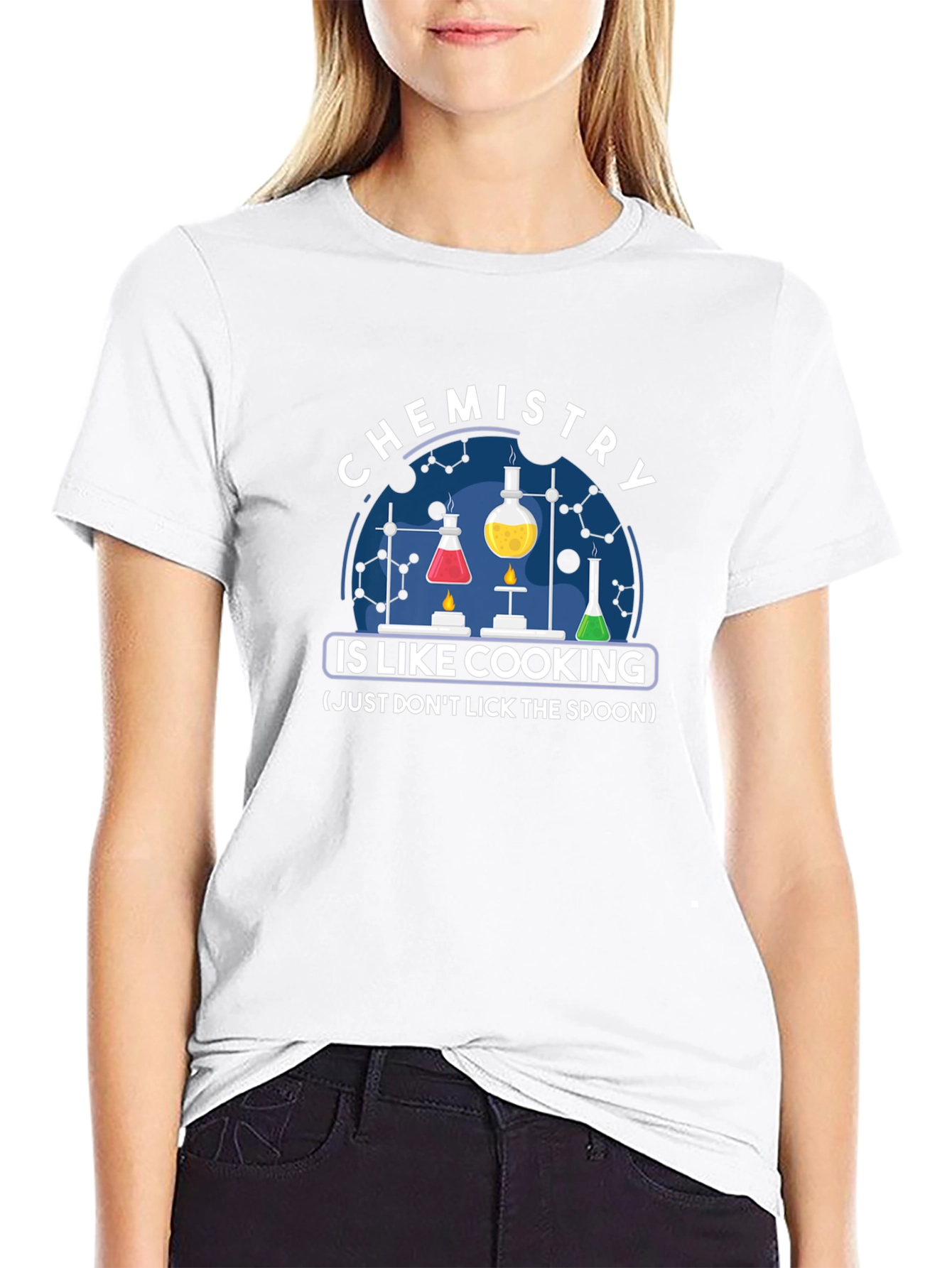 Chemistry Is Like Cooking Black T-Shirt