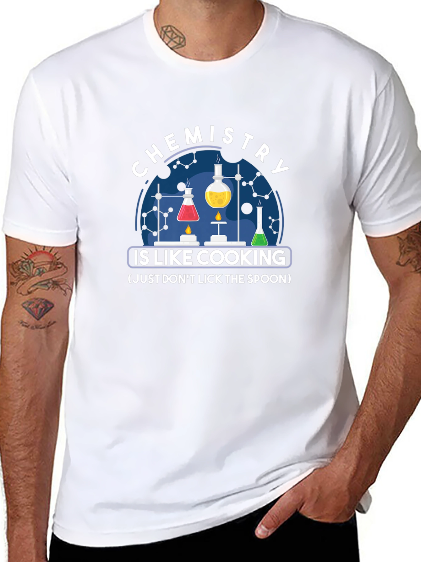 Chemistry Is Like Cooking Black T-Shirt