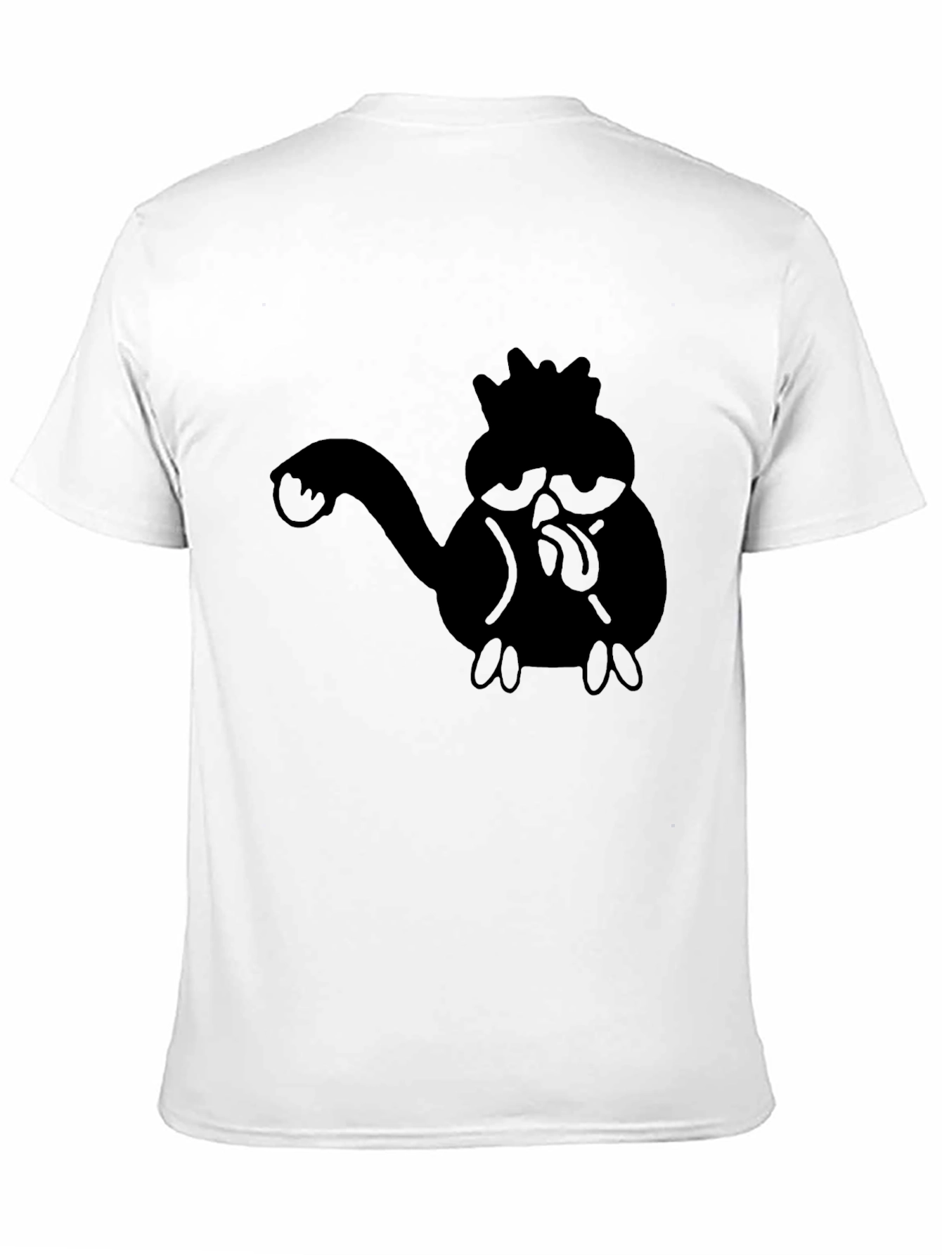 Black Graphic Tee - Funny Character