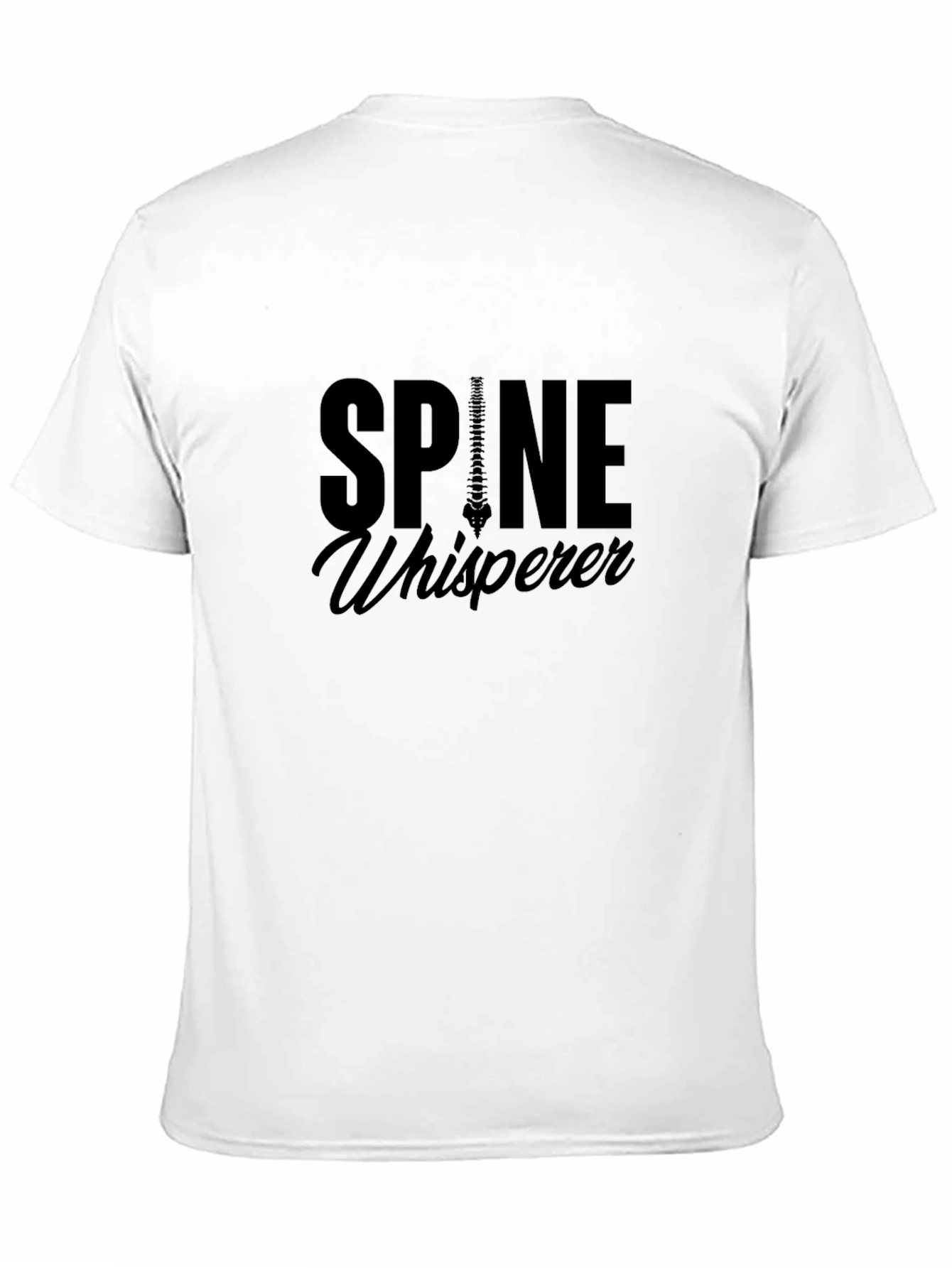 Spine Whisperer Black Graphic T-Shirt - Chiropractic Apparel