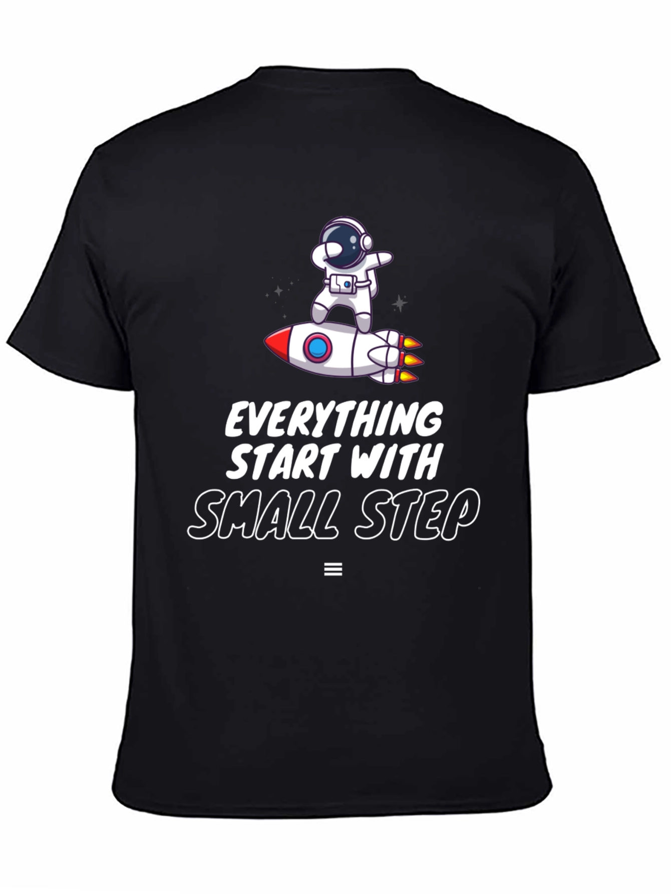 Astronaut Rocket Tee: Small Steps Matter