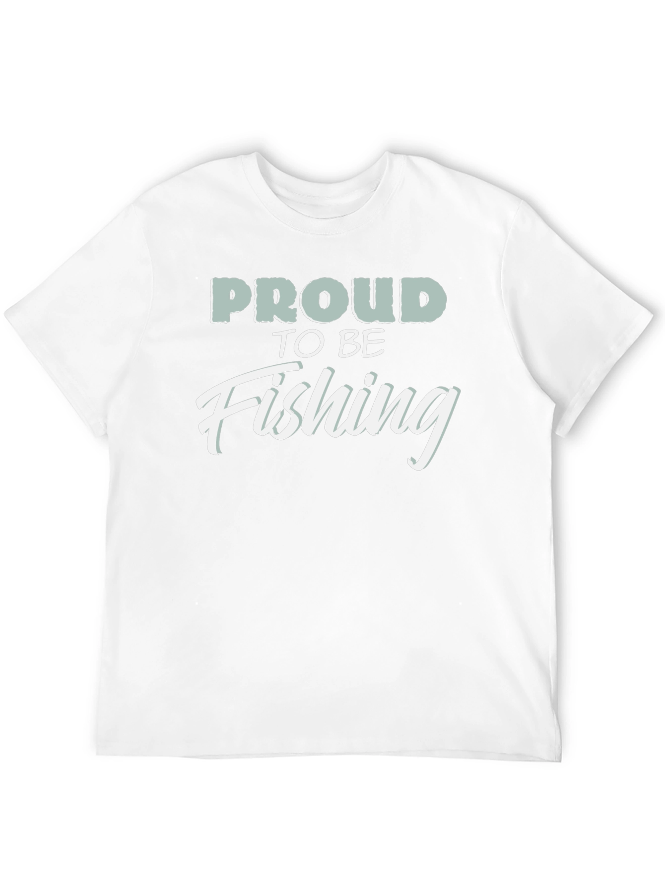 Proud to be Fishing Black T-Shirt