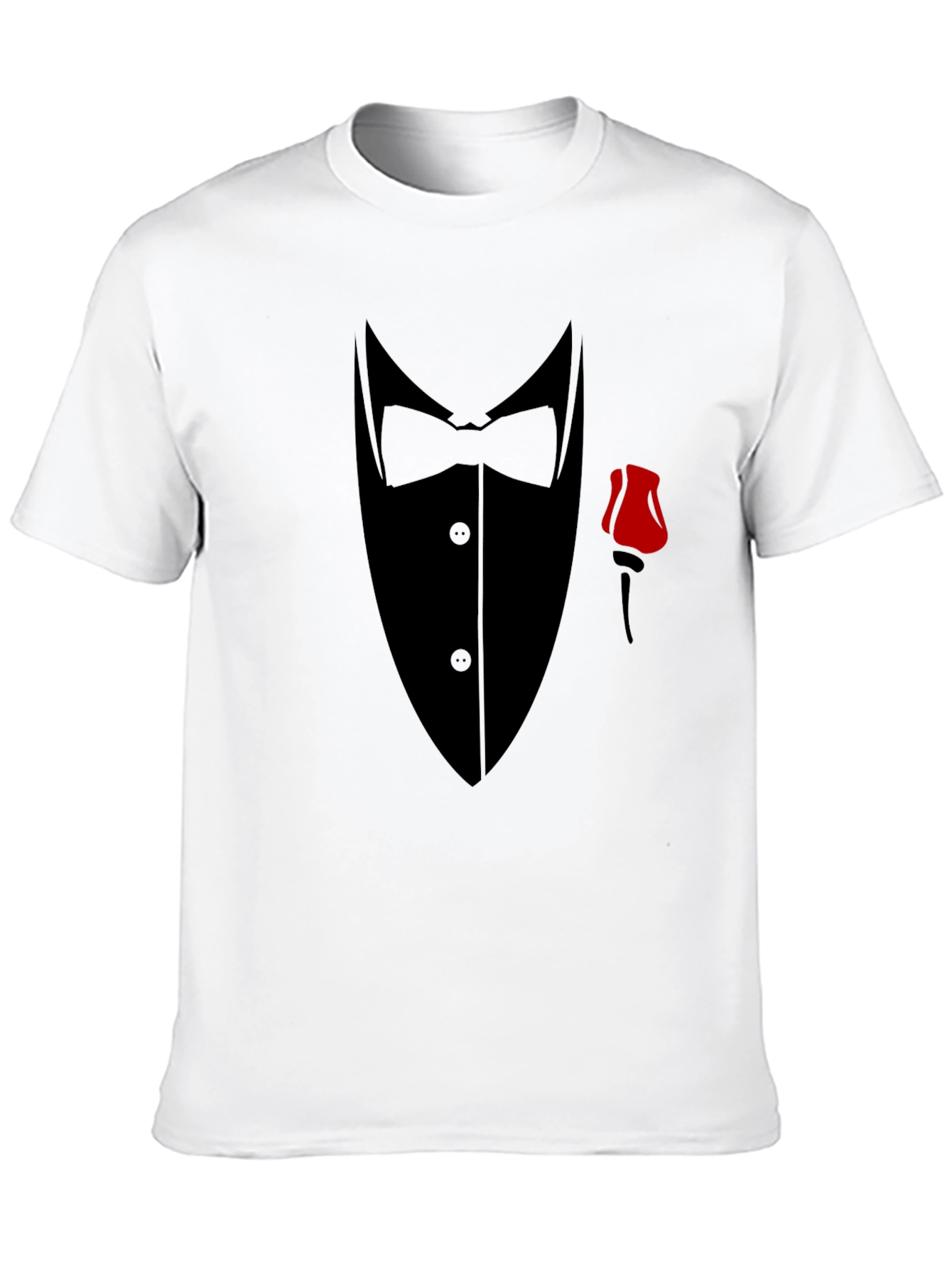 Tuxedo Graphic T-Shirt - Formal Wear Illusion
