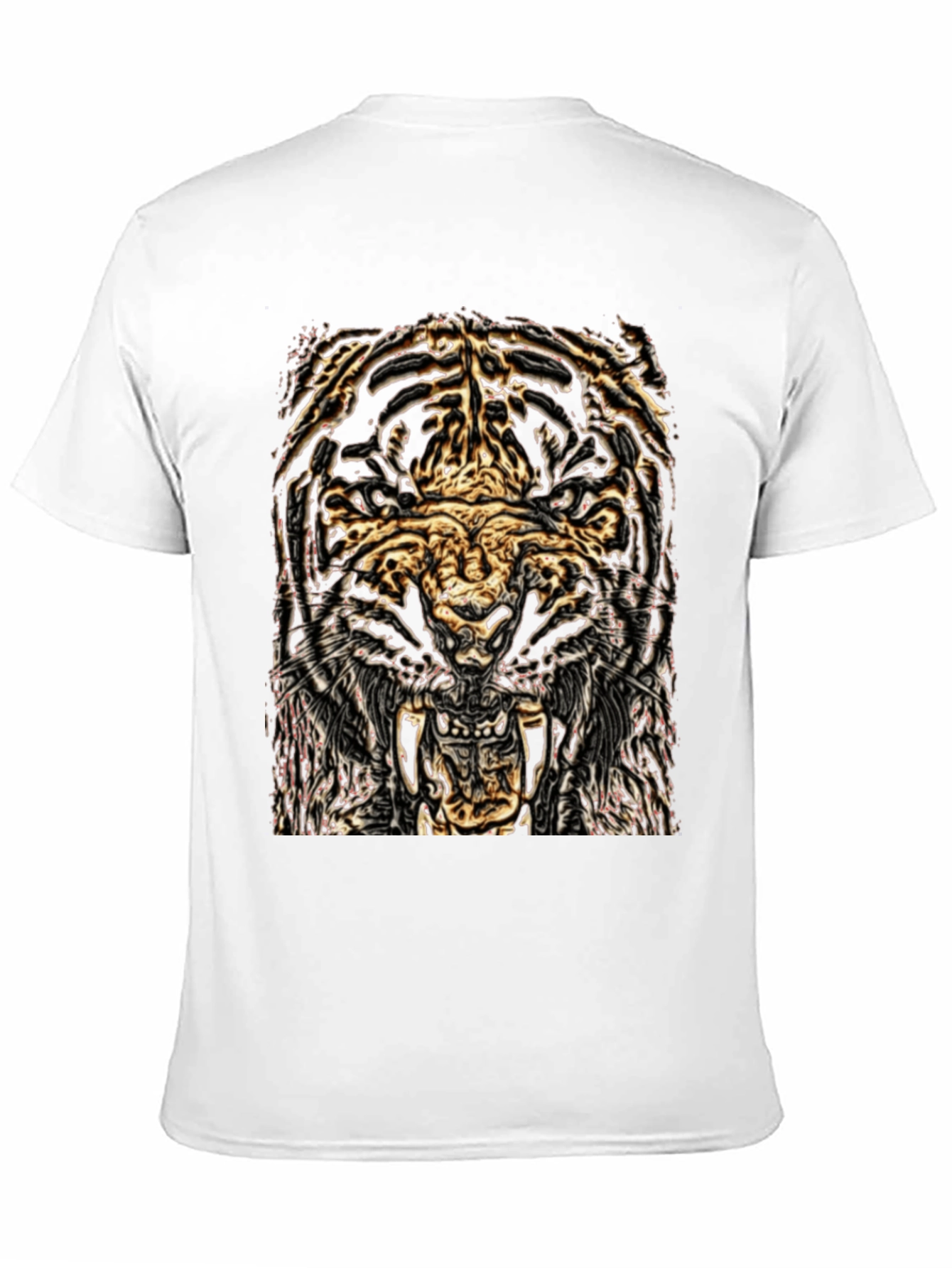 Tiger Graphic Black Tee - Fierce Style