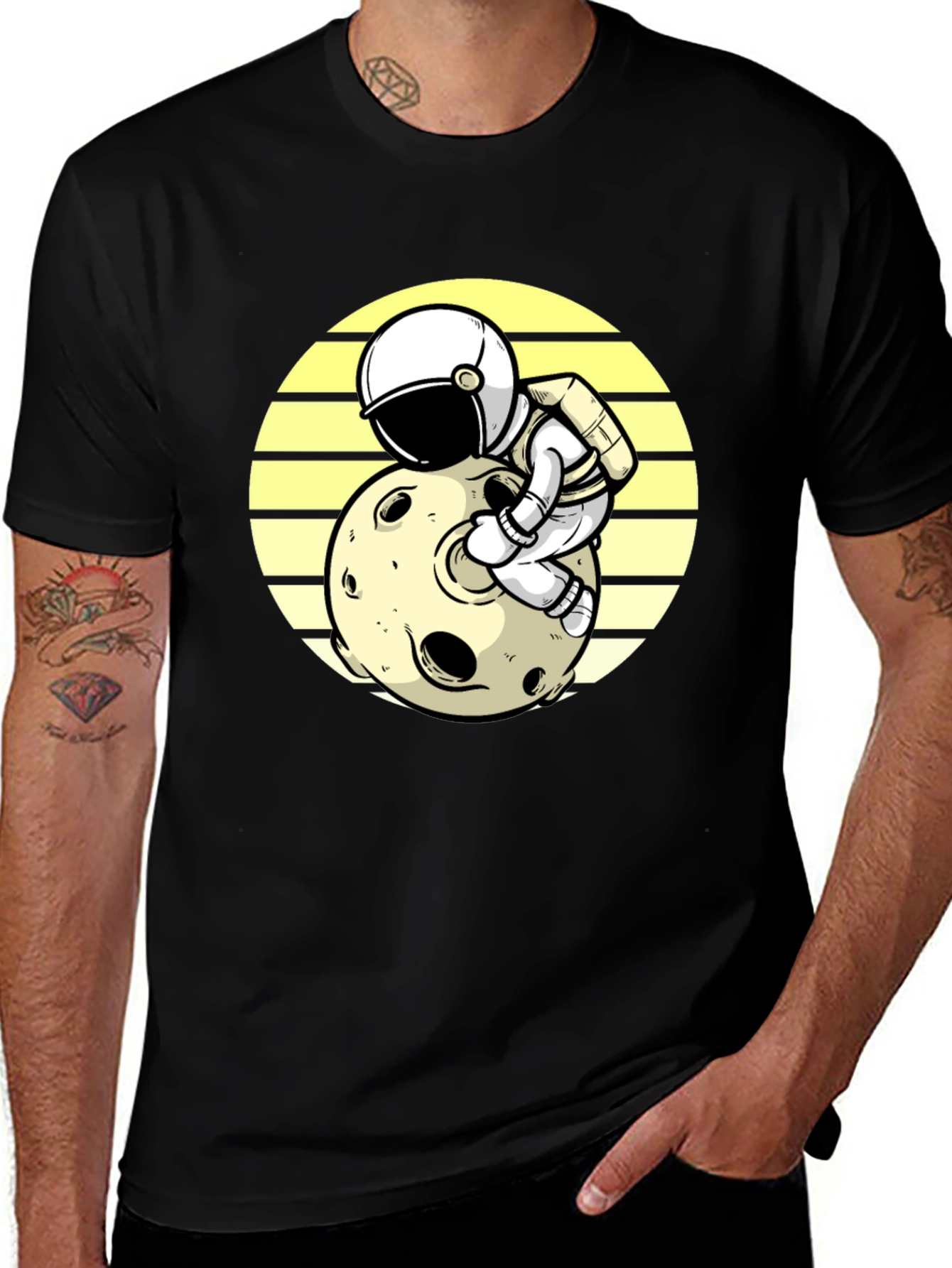 Astronaut Moon T-Shirt - Space Adventure