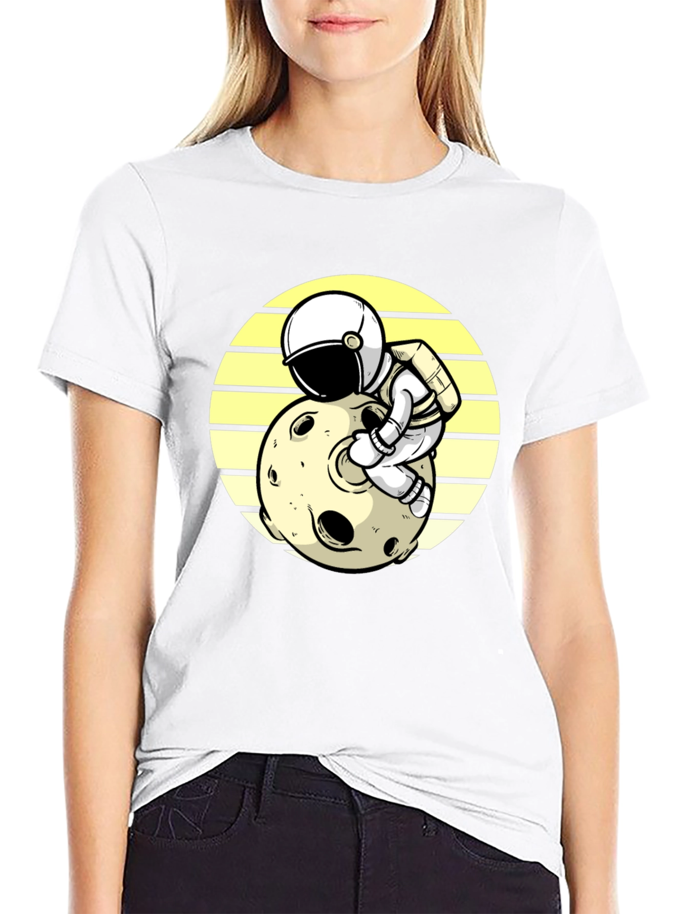 Astronaut Moon T-Shirt - Space Adventure