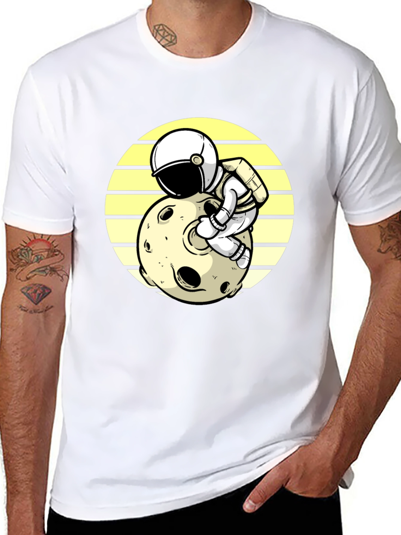 Astronaut Moon T-Shirt - Space Adventure