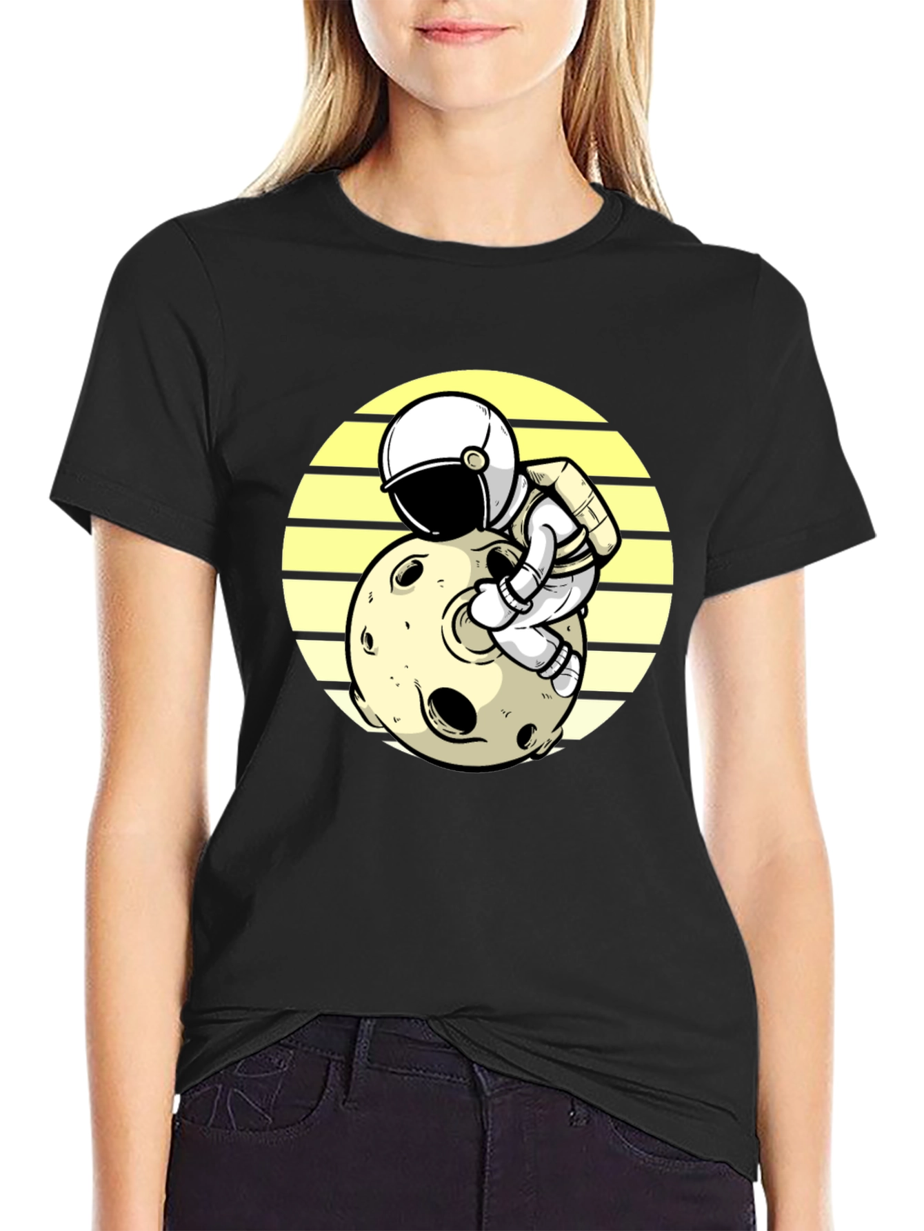 Astronaut Moon T-Shirt - Space Adventure