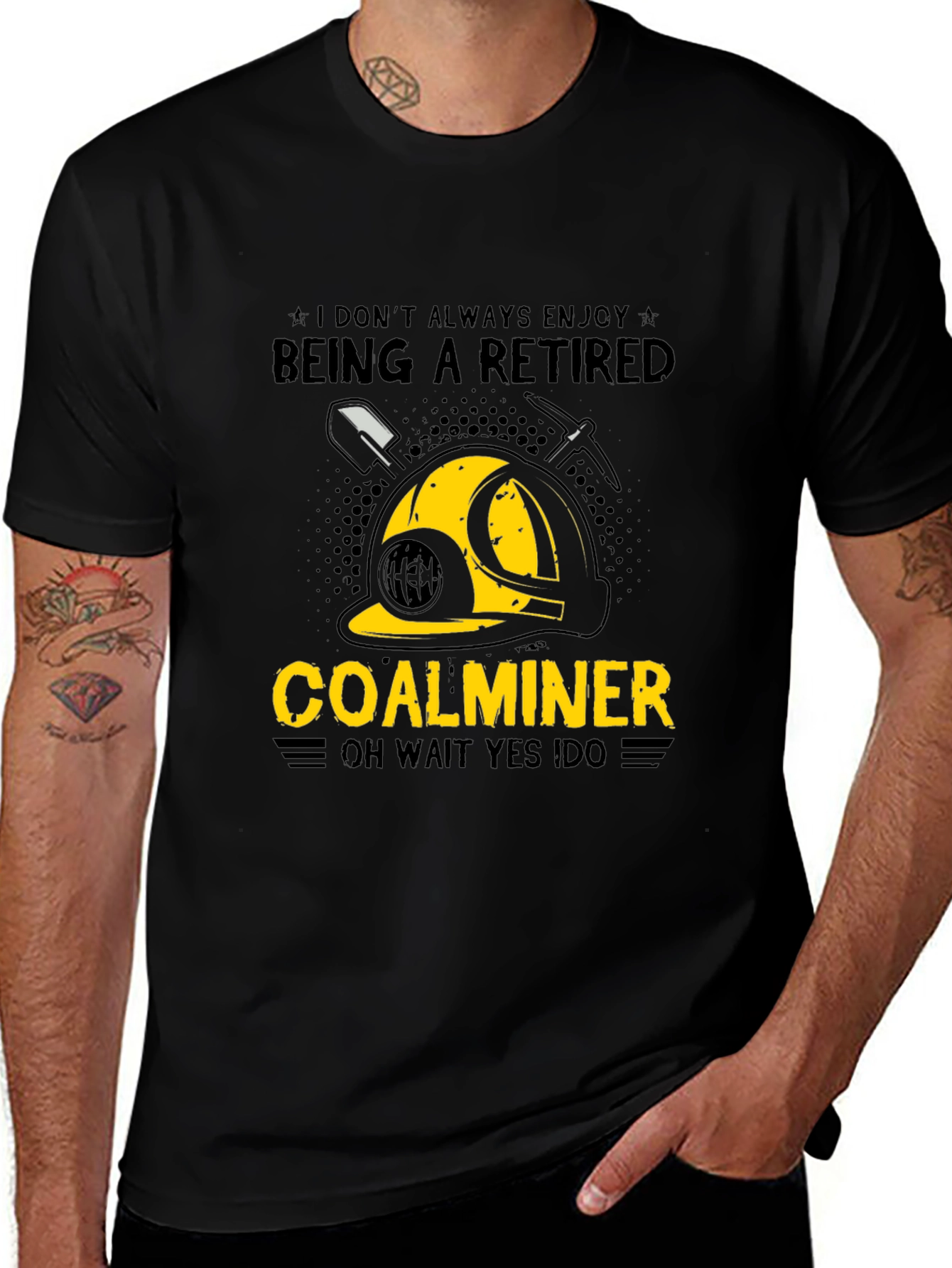 Retired Coal Miner Graphic T-Shirt