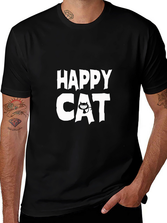 Happy Cat Graphic T-Shirt