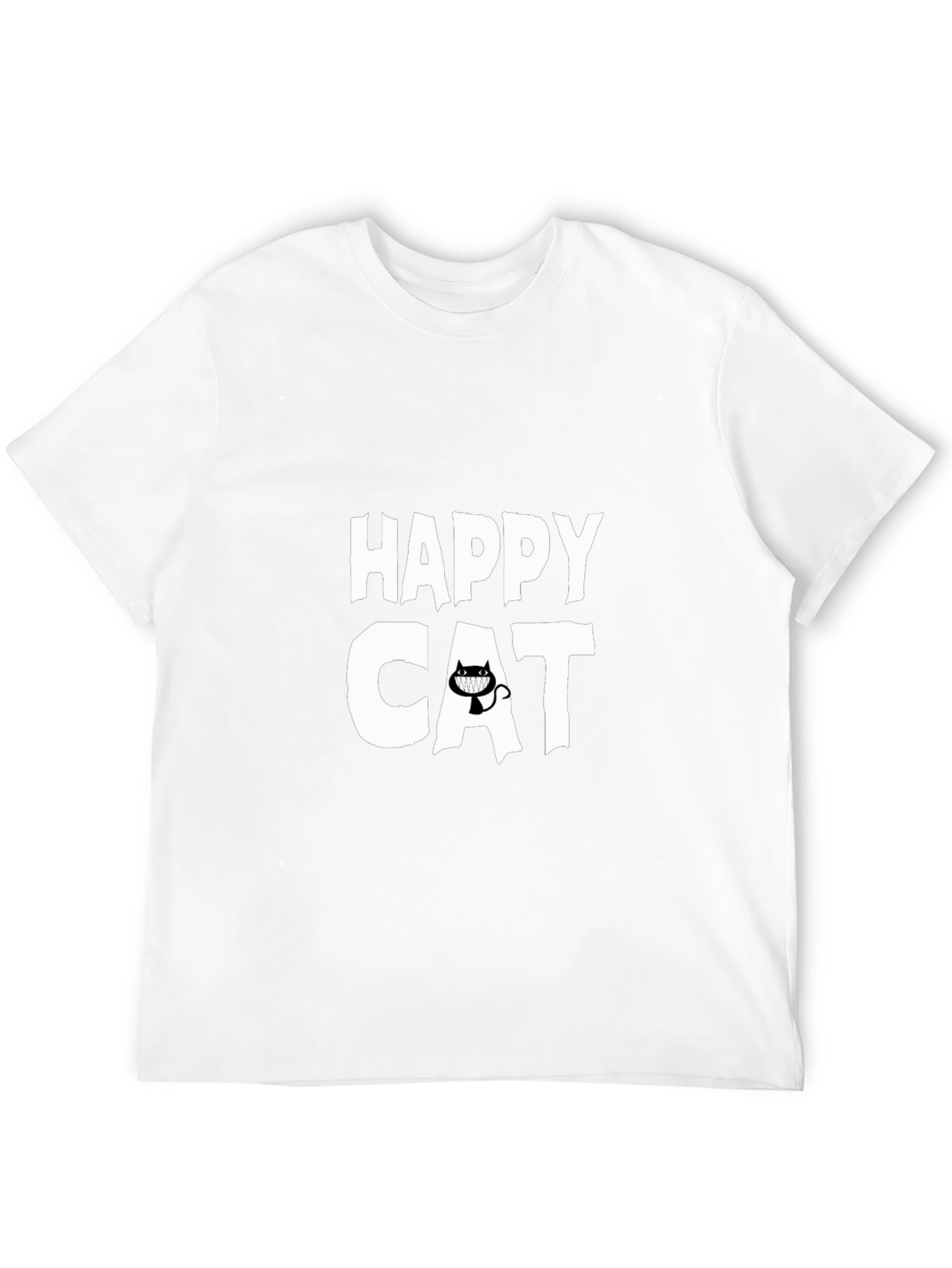 Happy Cat Graphic T-Shirt