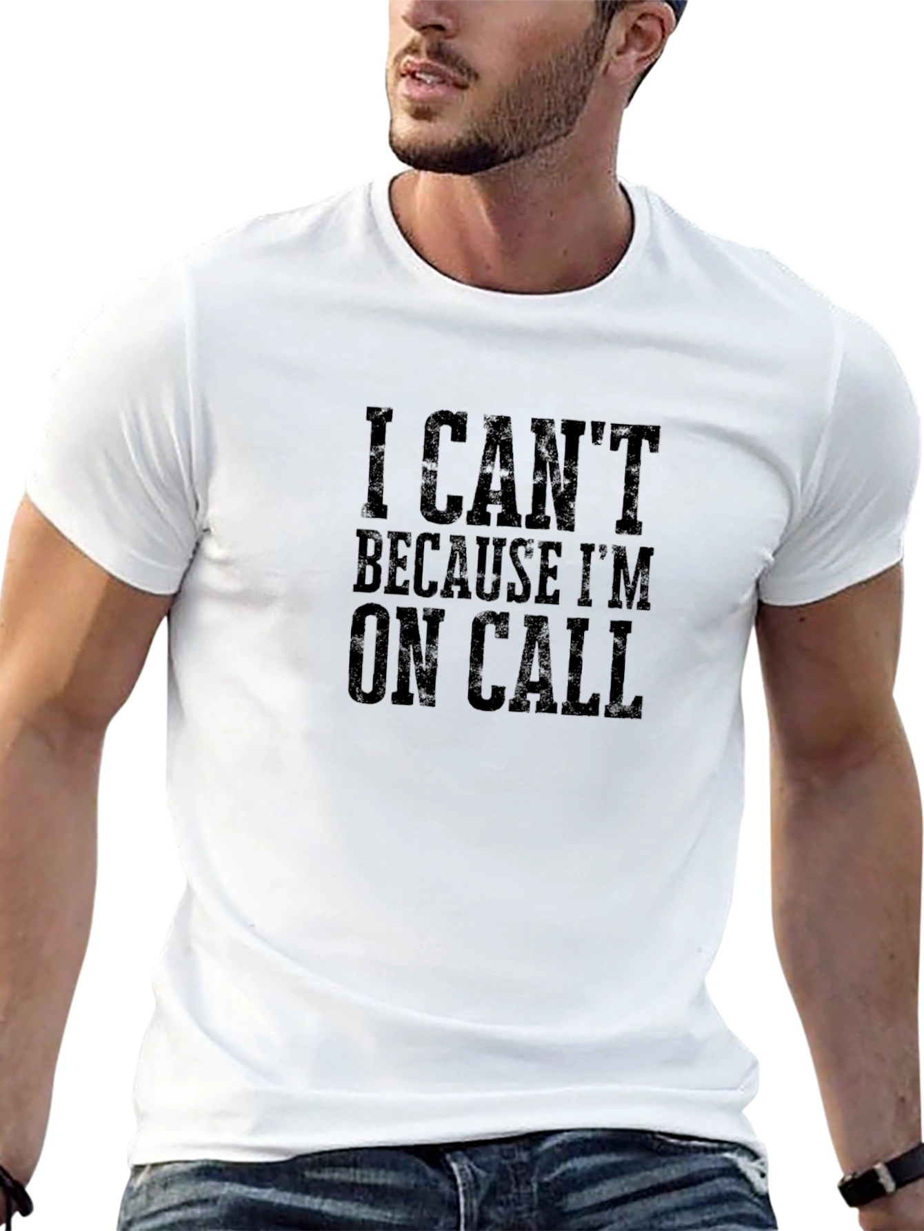 I Cant On Call T-Shirt Funny Sarcastic Graphic Tee