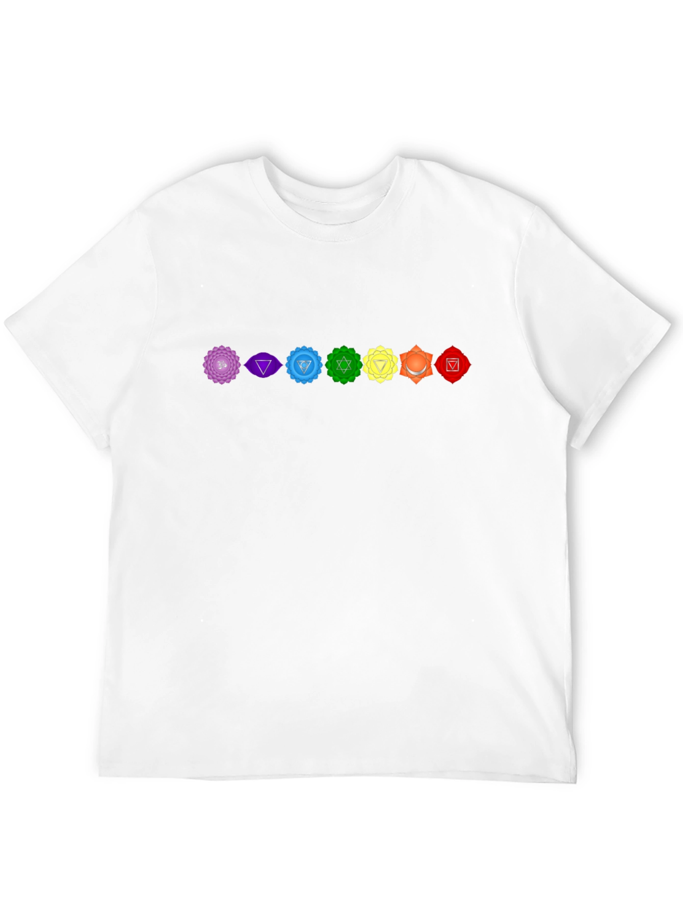 Chakra Symbol T-Shirt - Spiritual Design Black Tee