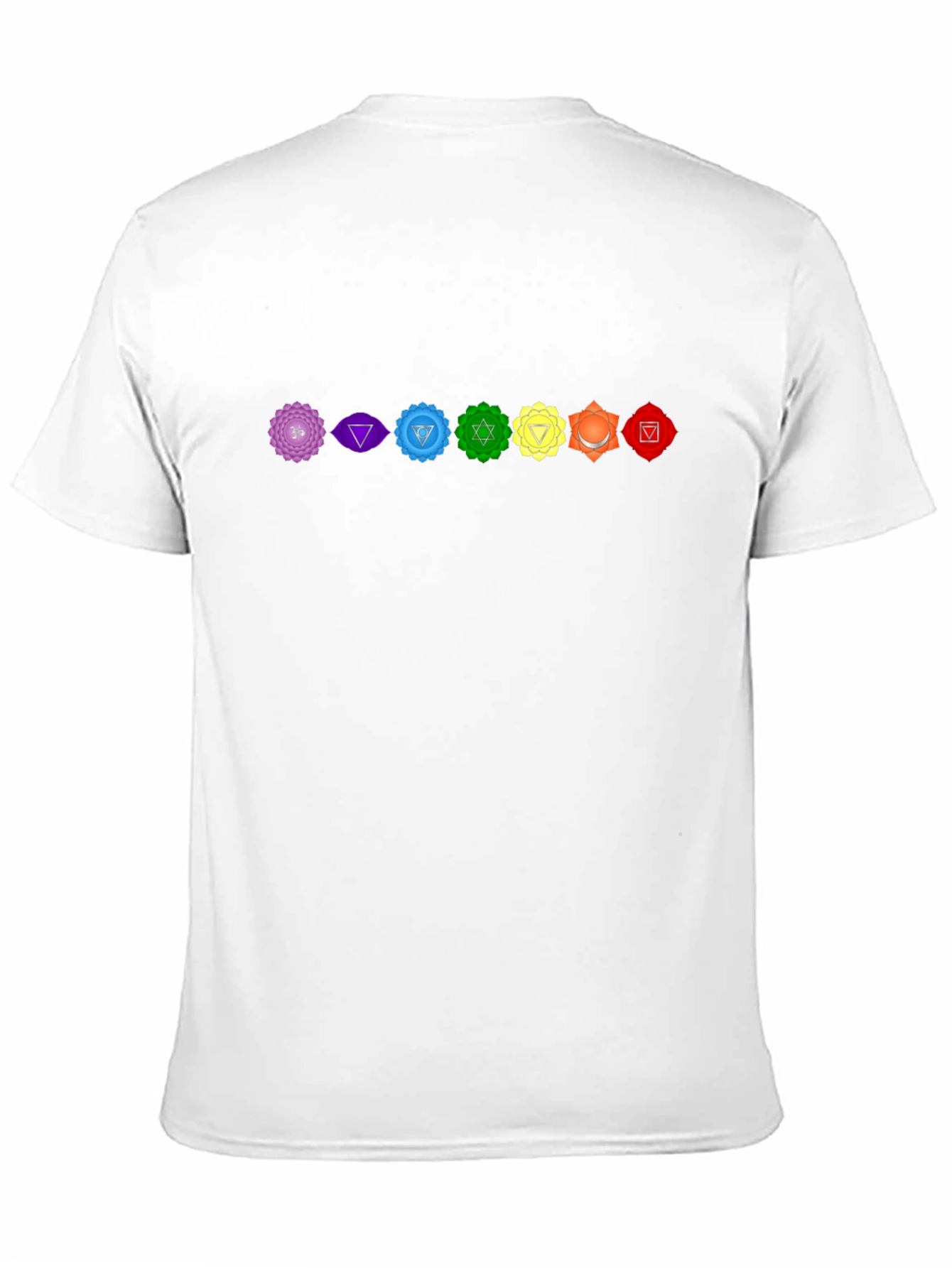 Chakra Symbol T-Shirt - Spiritual Design Black Tee