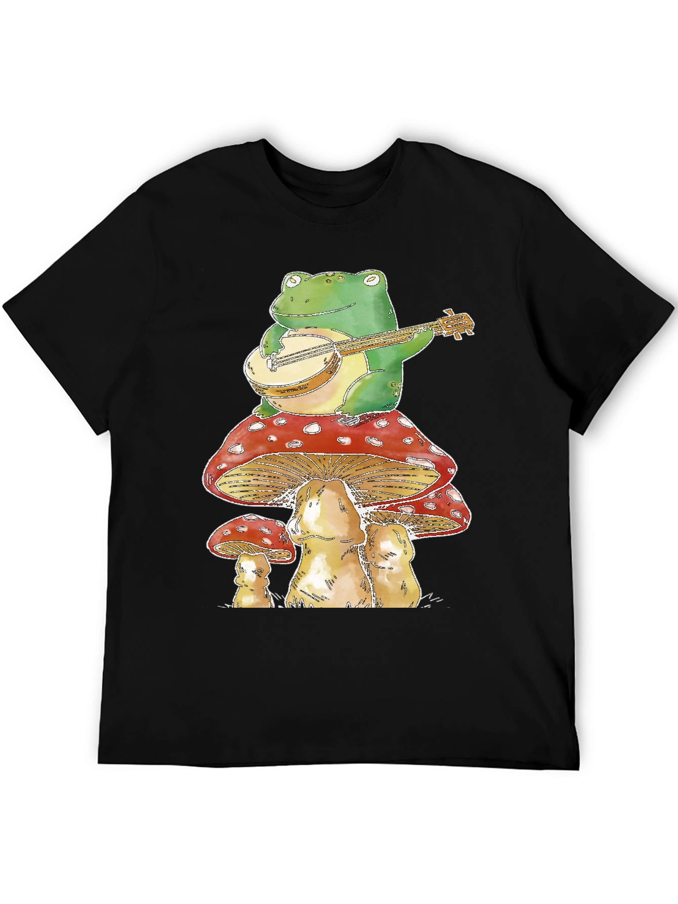 Frog Banjo Mushroom T-Shirt