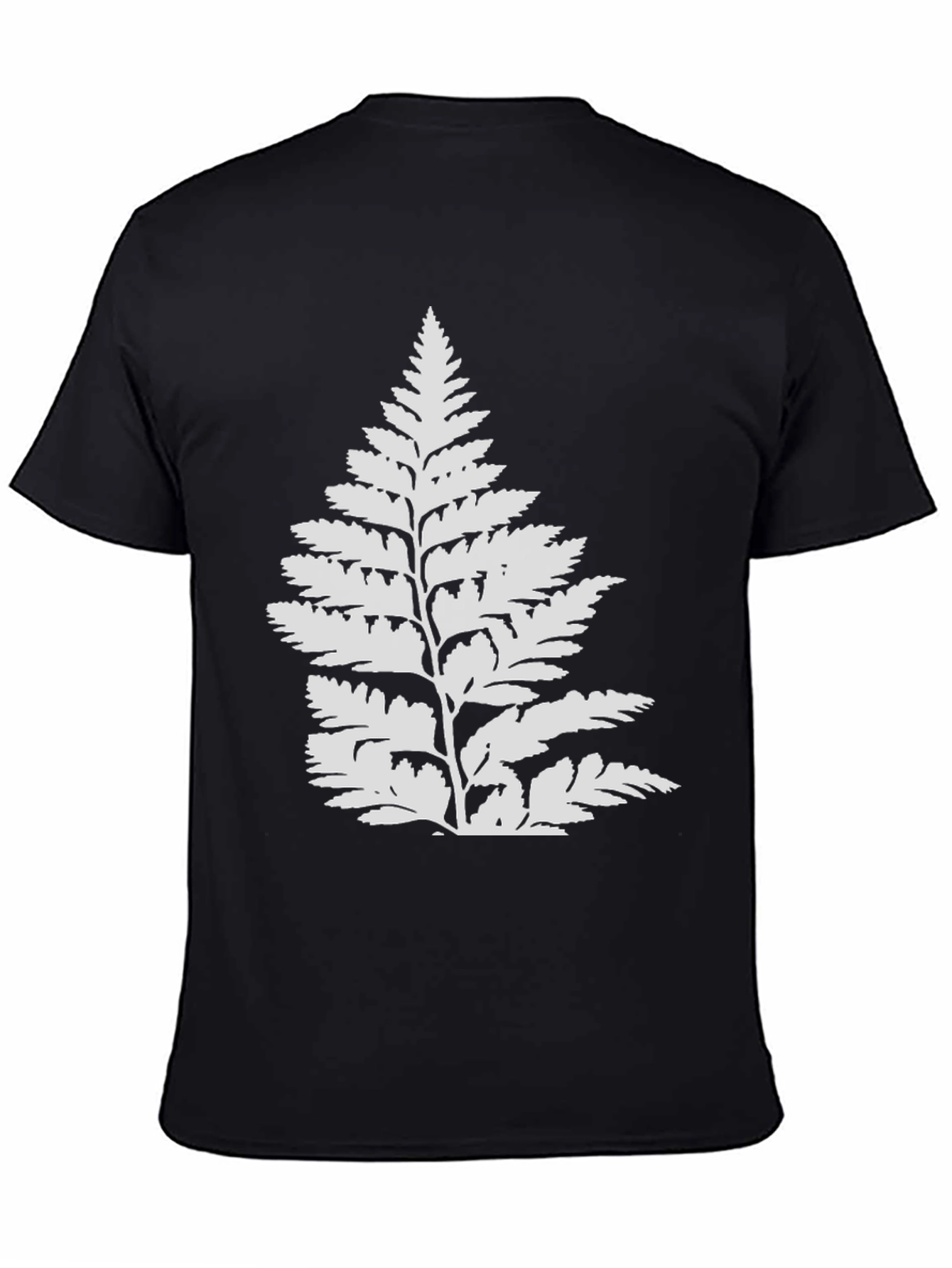 Fern Graphic Black T-Shirt | Nature Tee