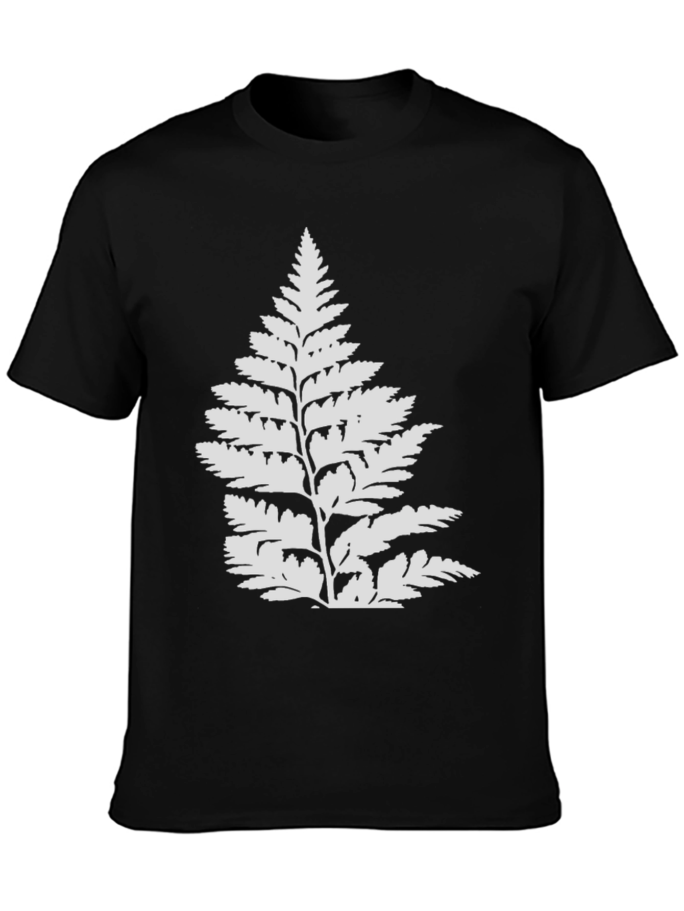 Fern Graphic Black T-Shirt | Nature Tee