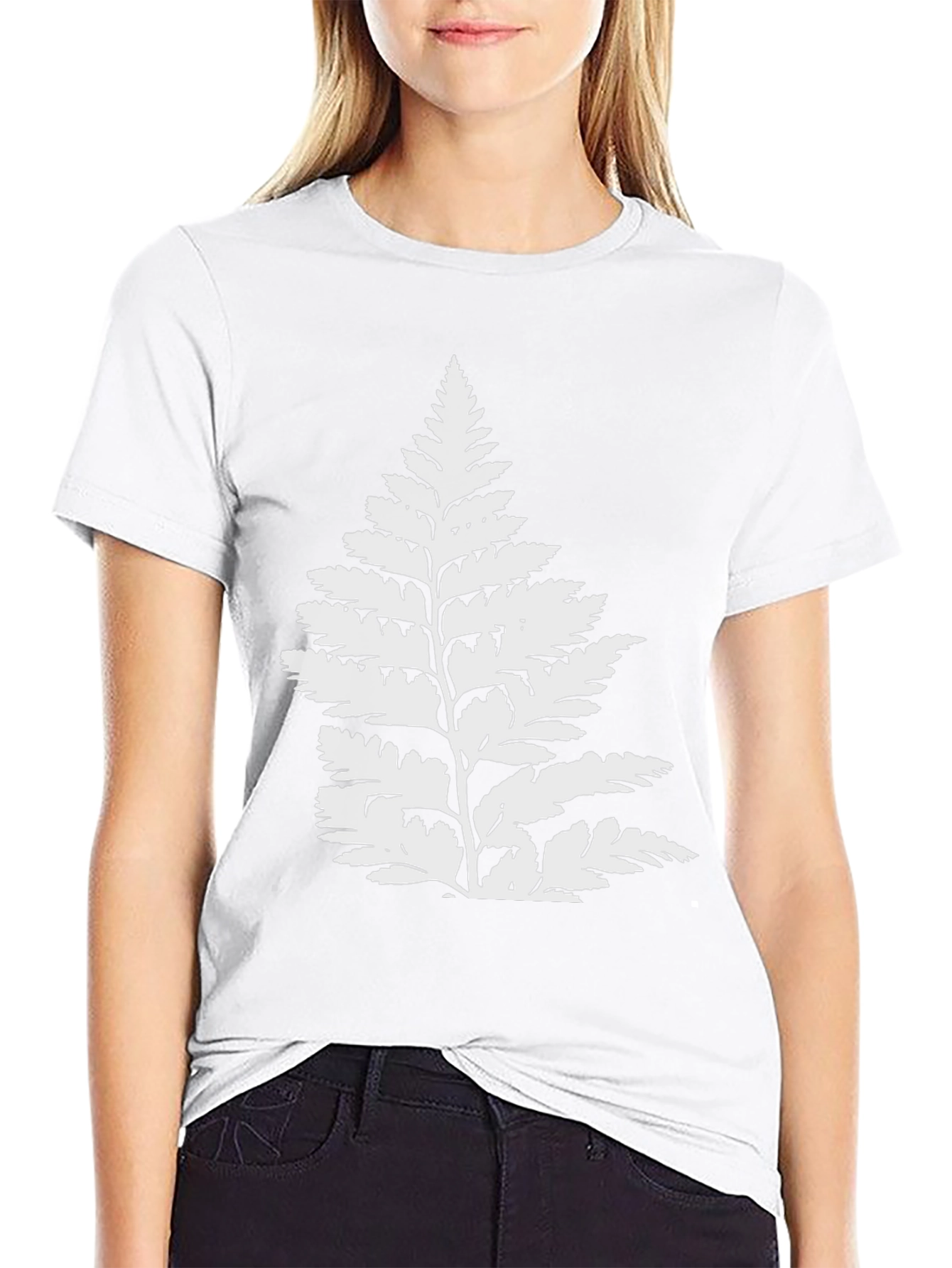 Fern Graphic Black T-Shirt | Nature Tee