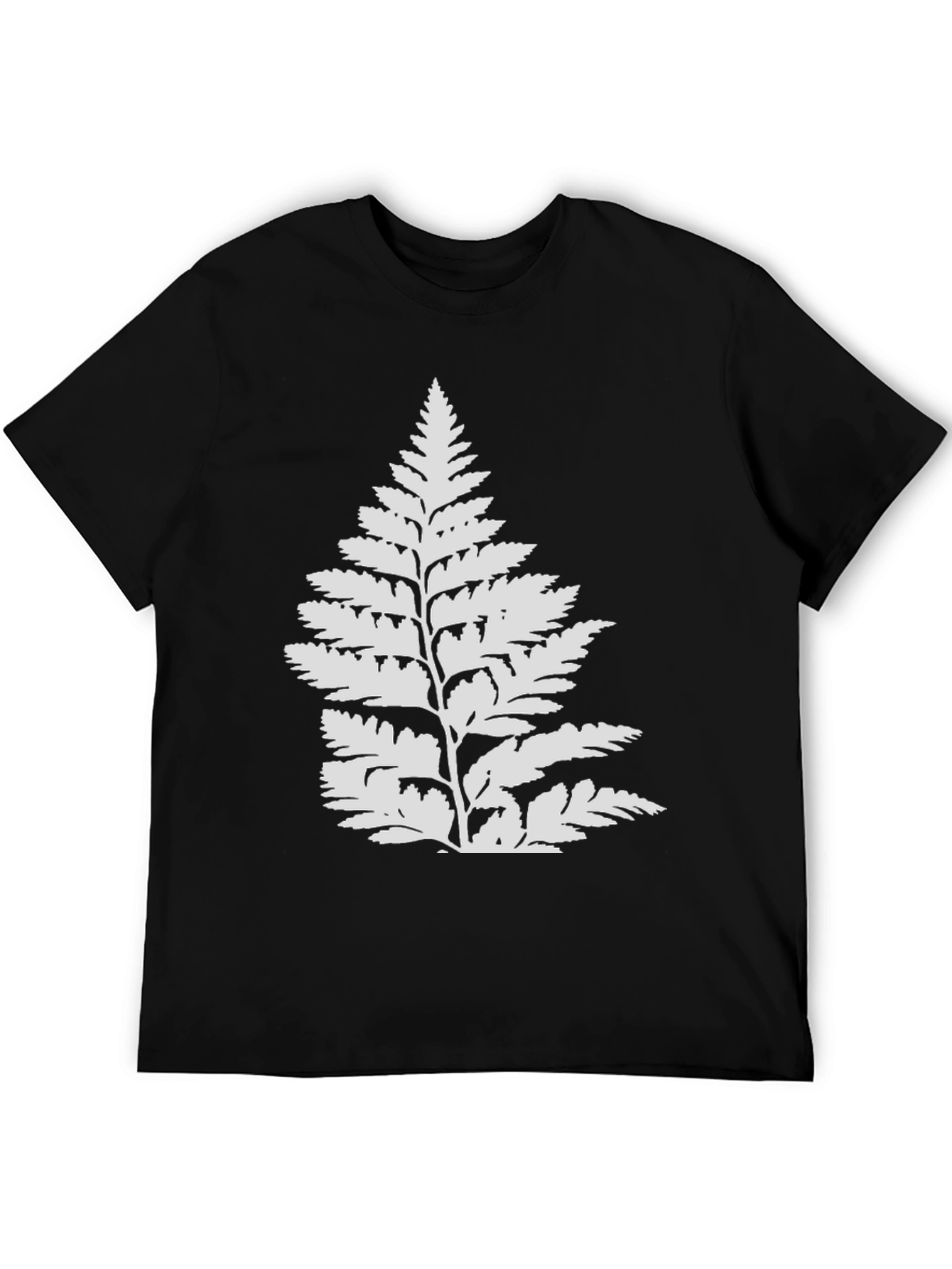 Fern Graphic Black T-Shirt | Nature Tee