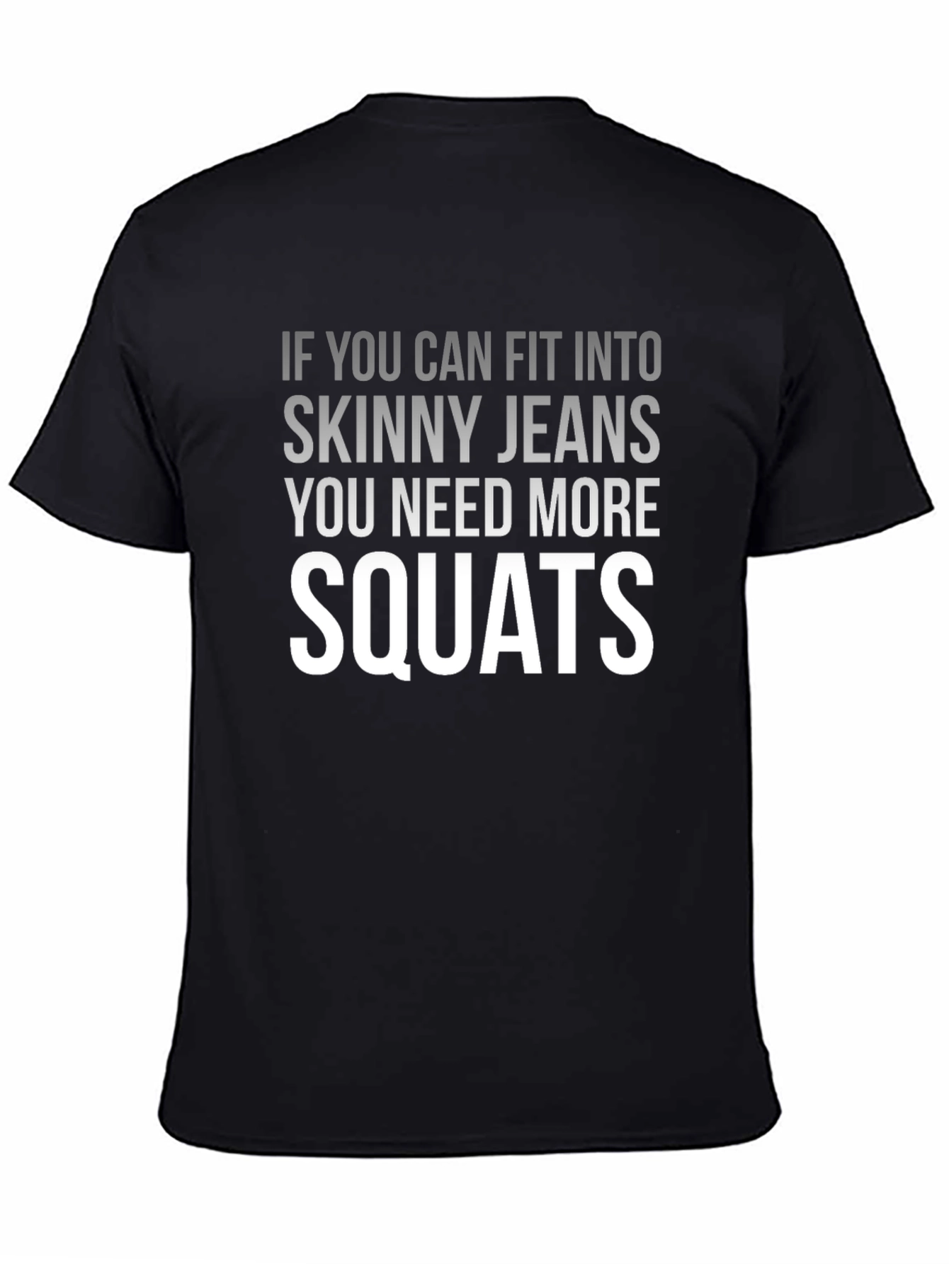 Funny Squats Graphic Tee - Mens Black T-Shirt
