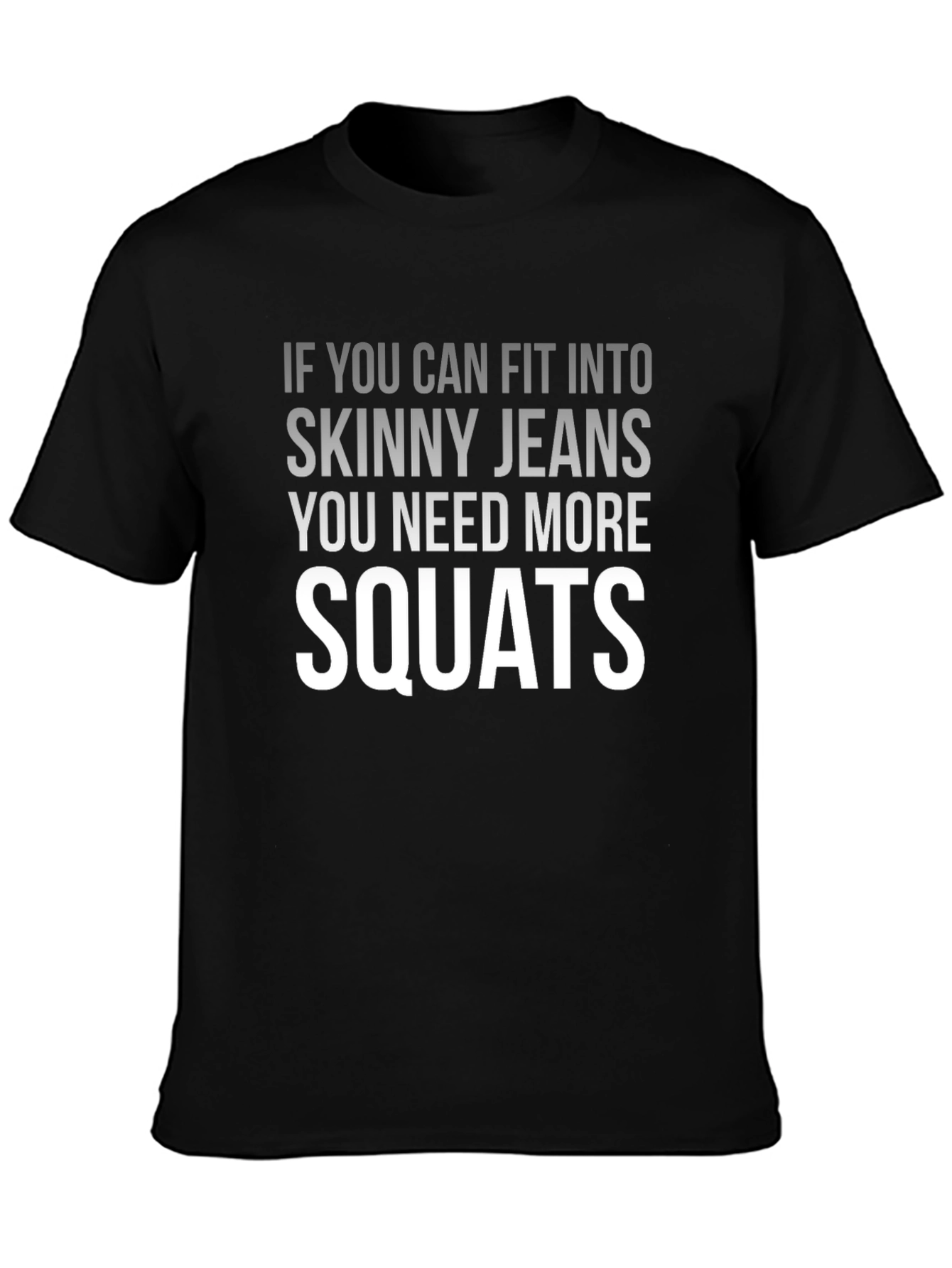 Funny Squats Graphic Tee - Mens Black T-Shirt