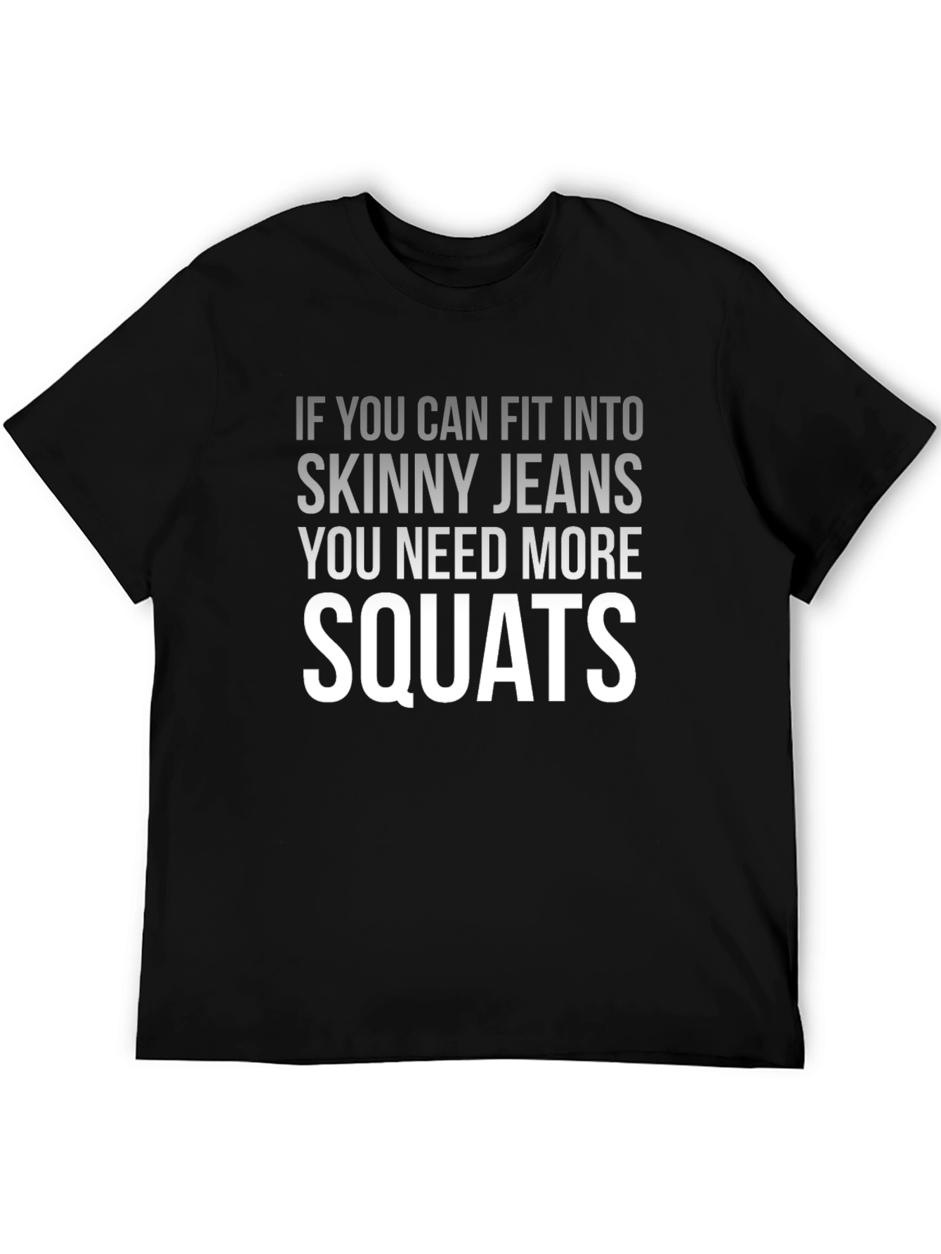 Funny Squats Graphic Tee - Mens Black T-Shirt