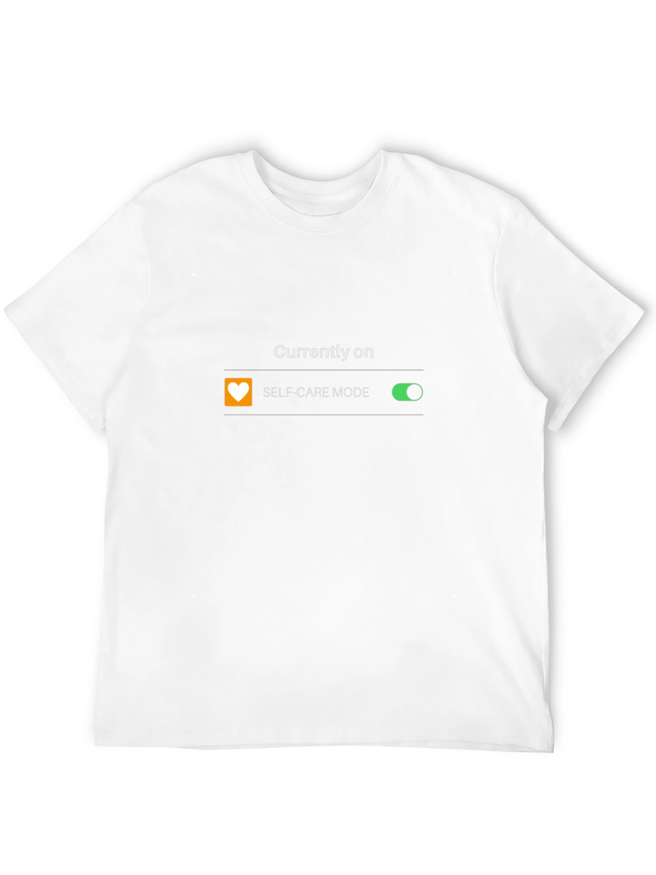 Self-Care Mode On Black Graphic T-Shirt