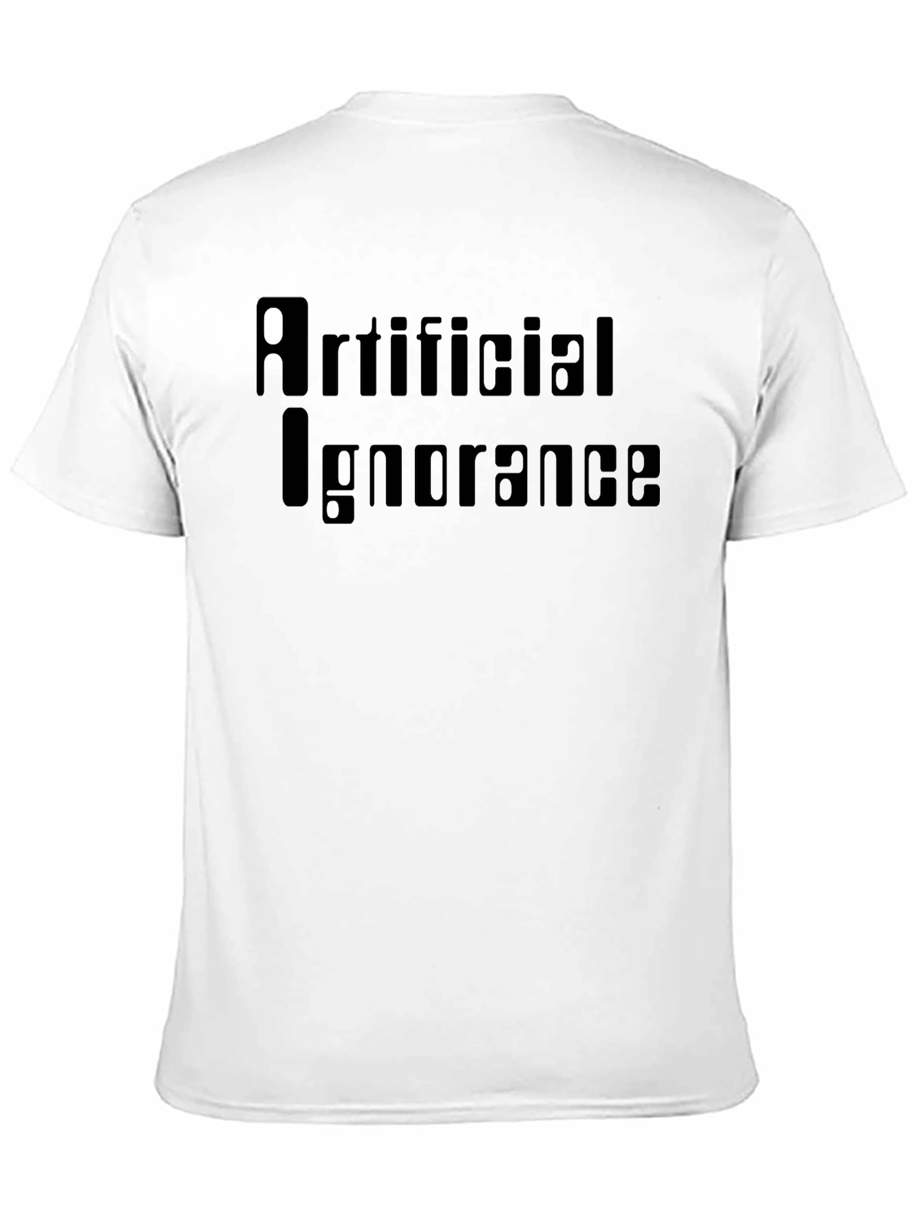 Artificial Ignorance Graphic Tee - Black Cotton T-Shirt