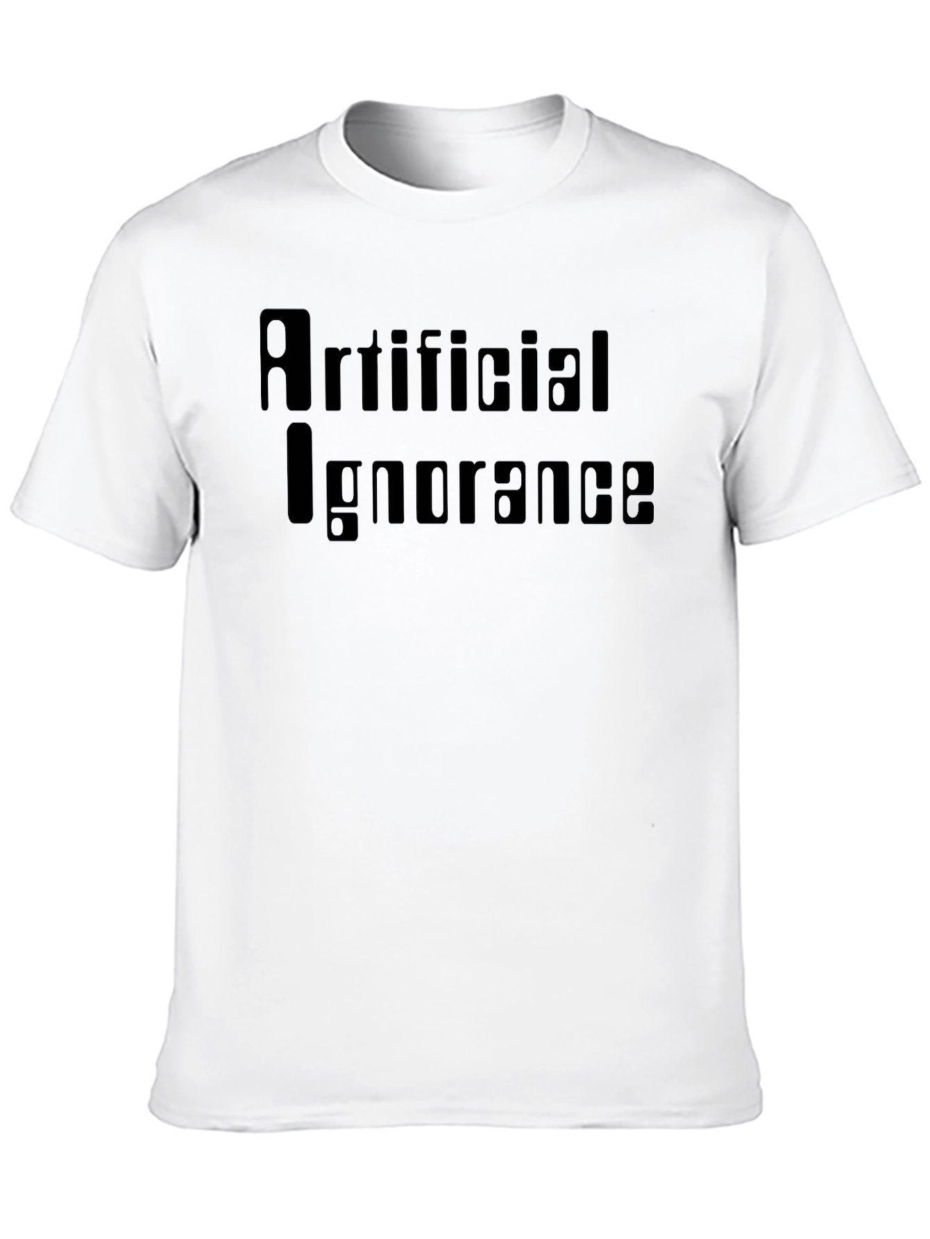 Artificial Ignorance Graphic Tee - Black Cotton T-Shirt