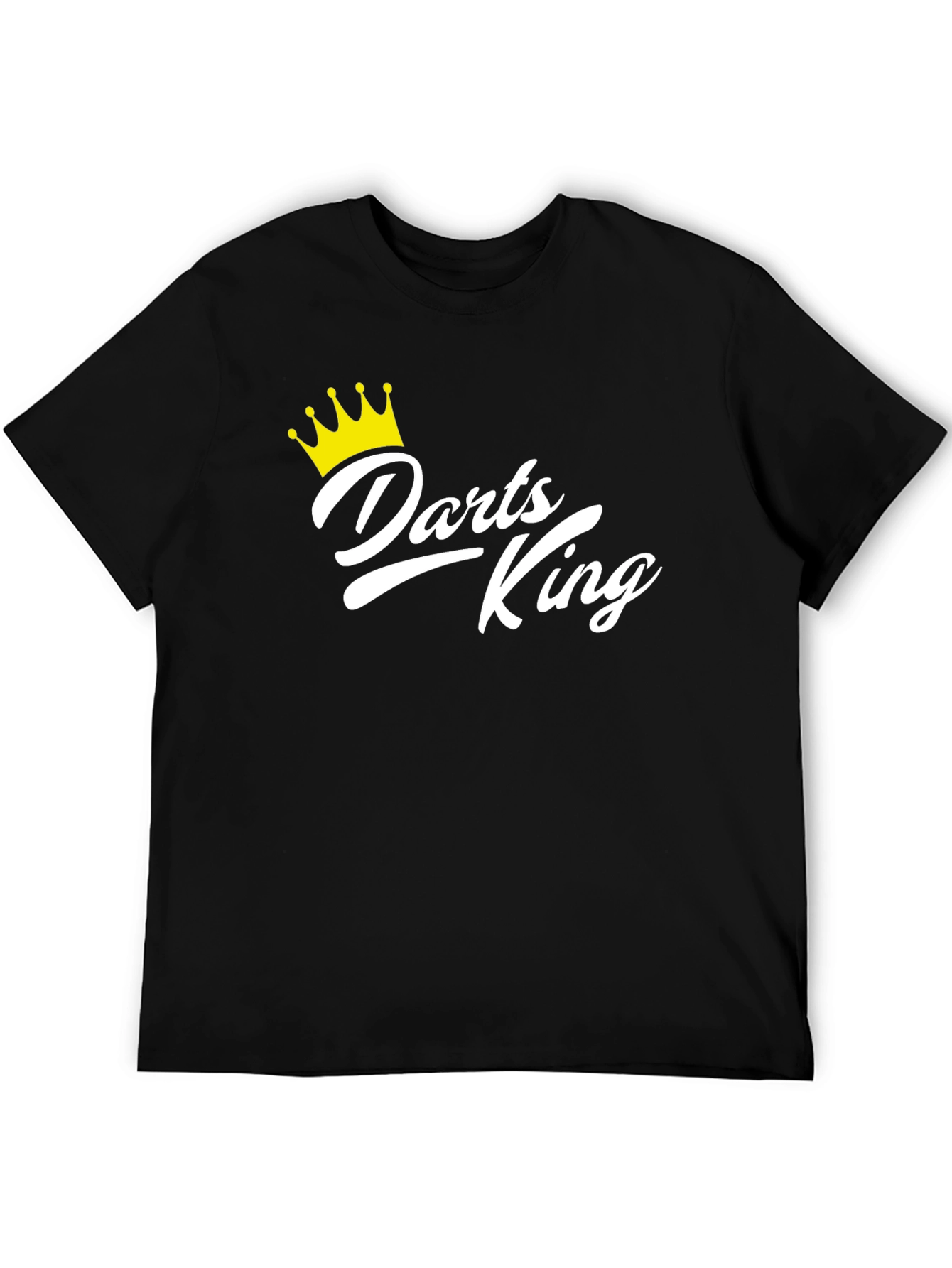 Darts King Black T-Shirt - Novelty Graphic Tee