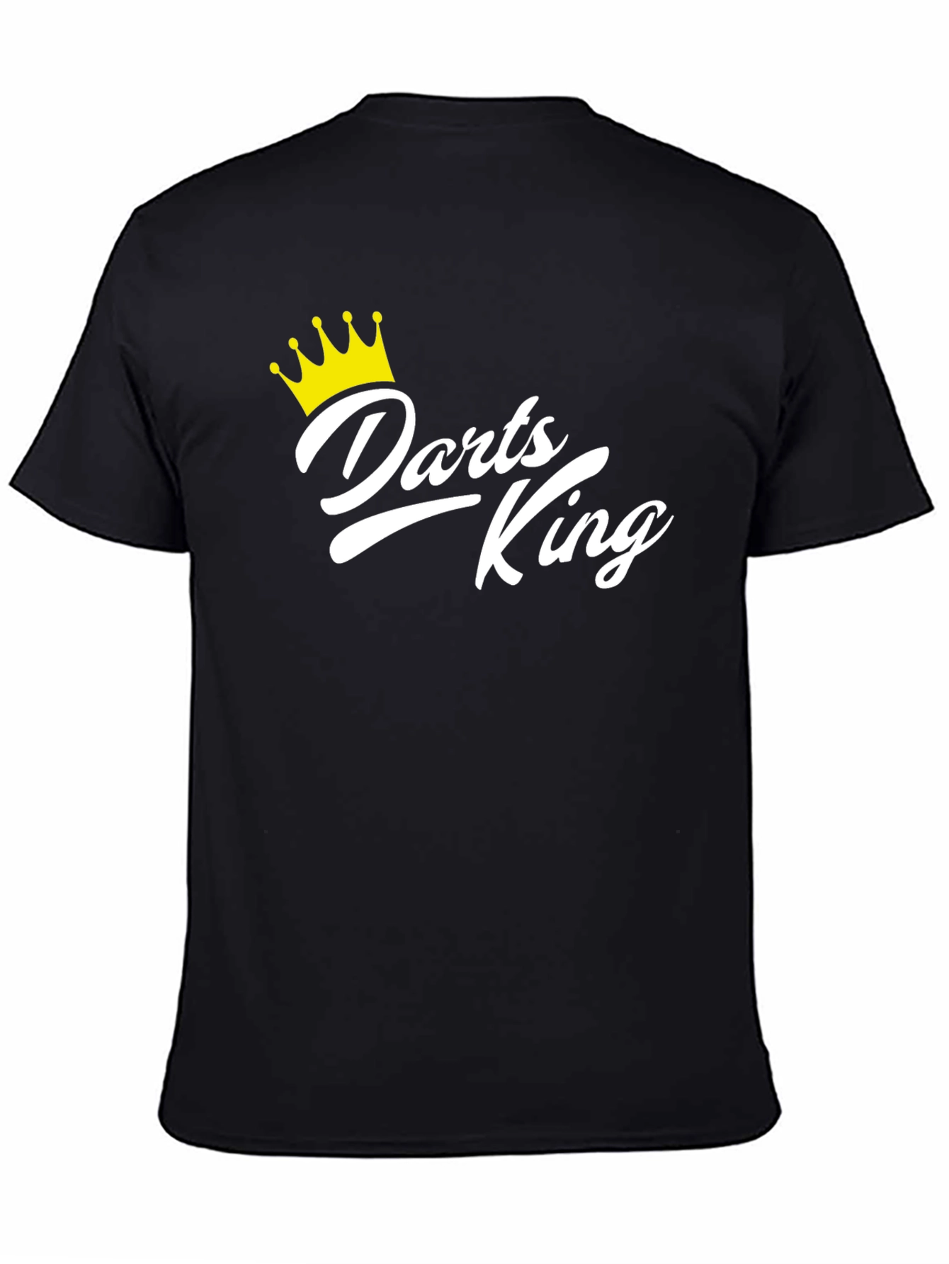 Darts King Black T-Shirt - Novelty Graphic Tee
