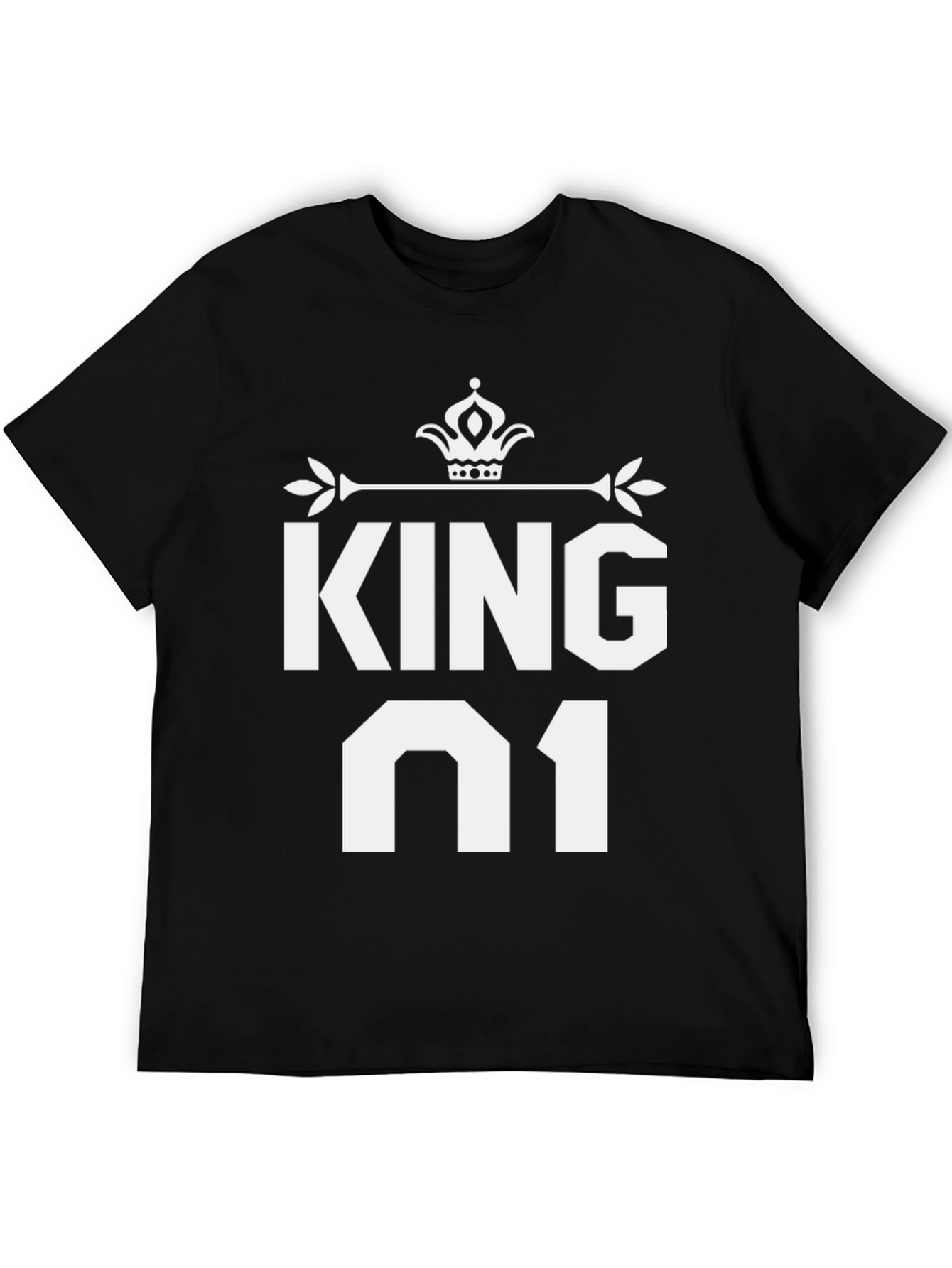 King 01 Black T-Shirt - Mens