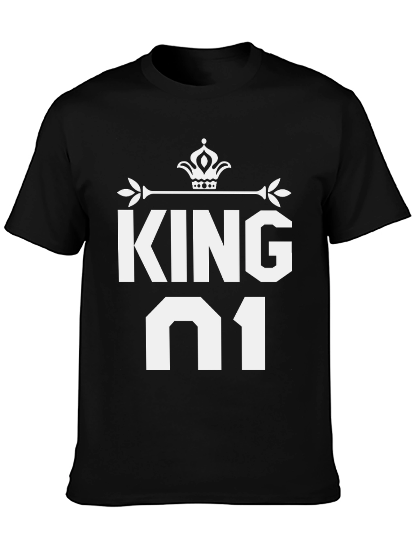King 01 Black T-Shirt - Mens