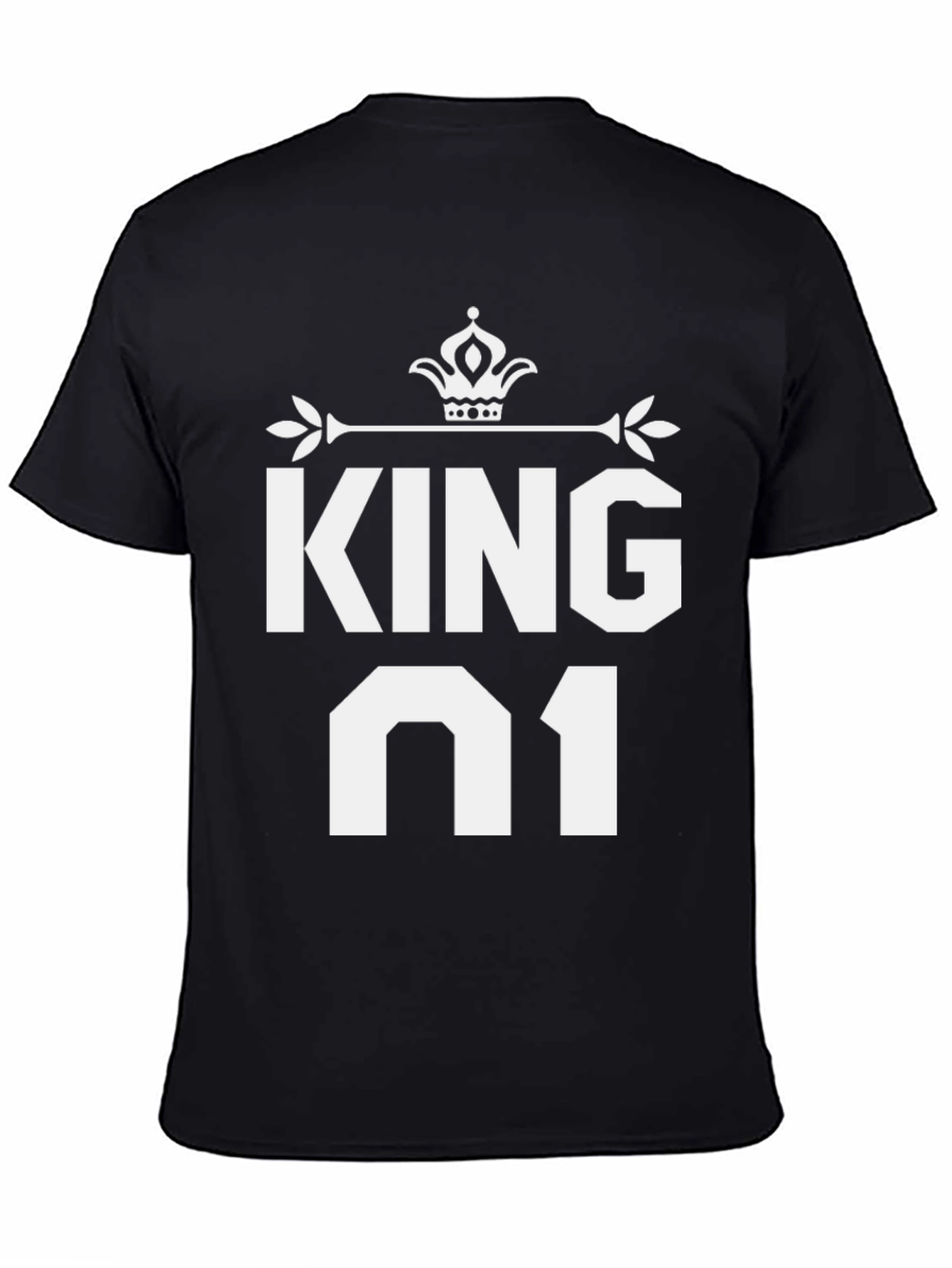 King 01 Black T-Shirt - Mens
