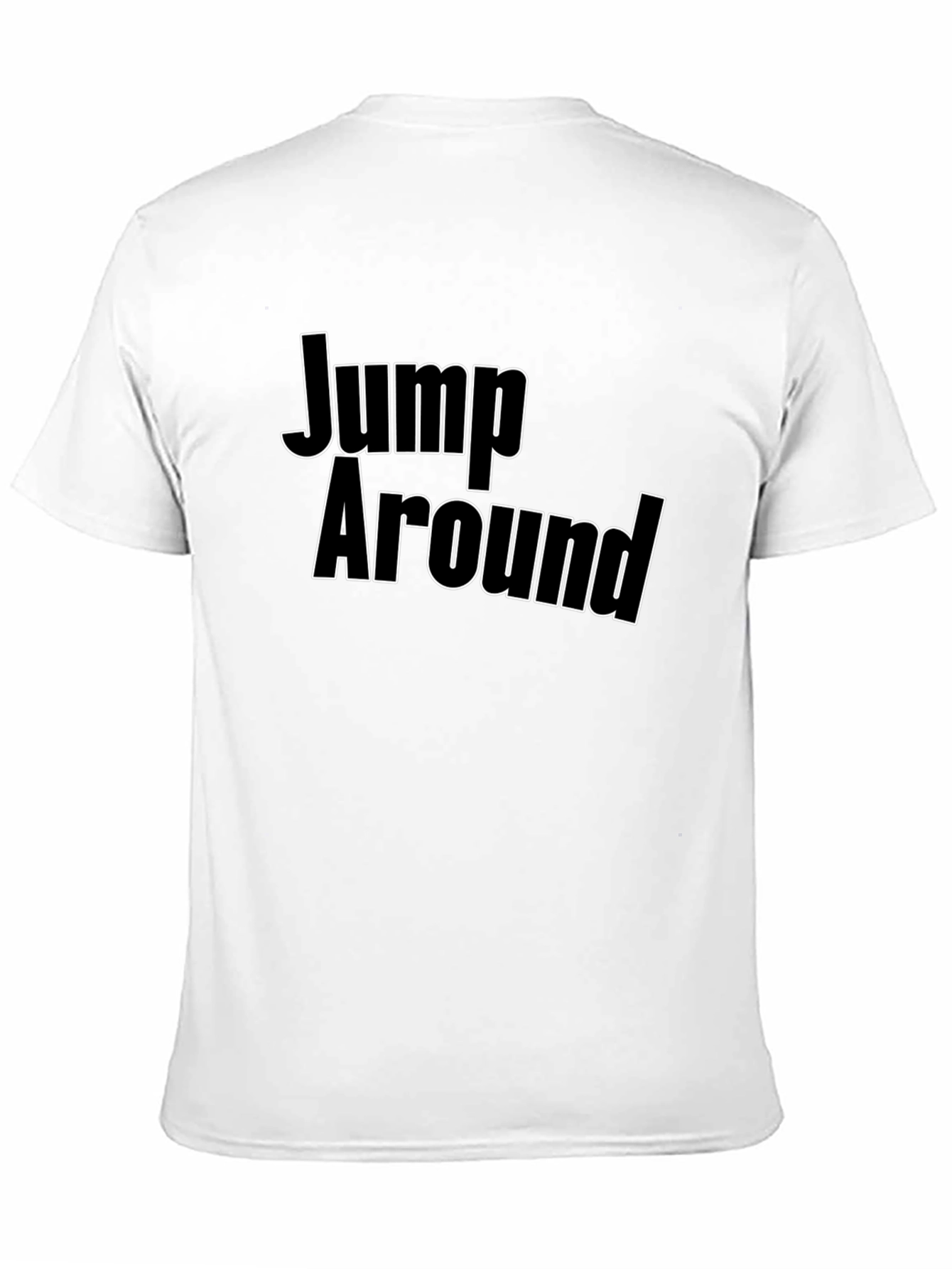 Jump Around Black T-Shirt - Bold Graphic Tee