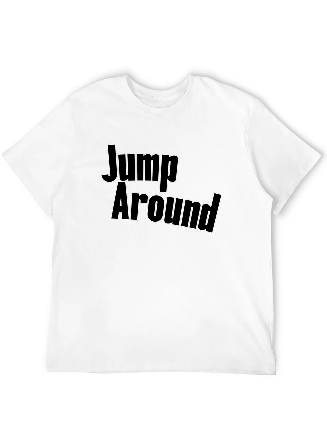 Jump Around Black T-Shirt - Bold Graphic Tee