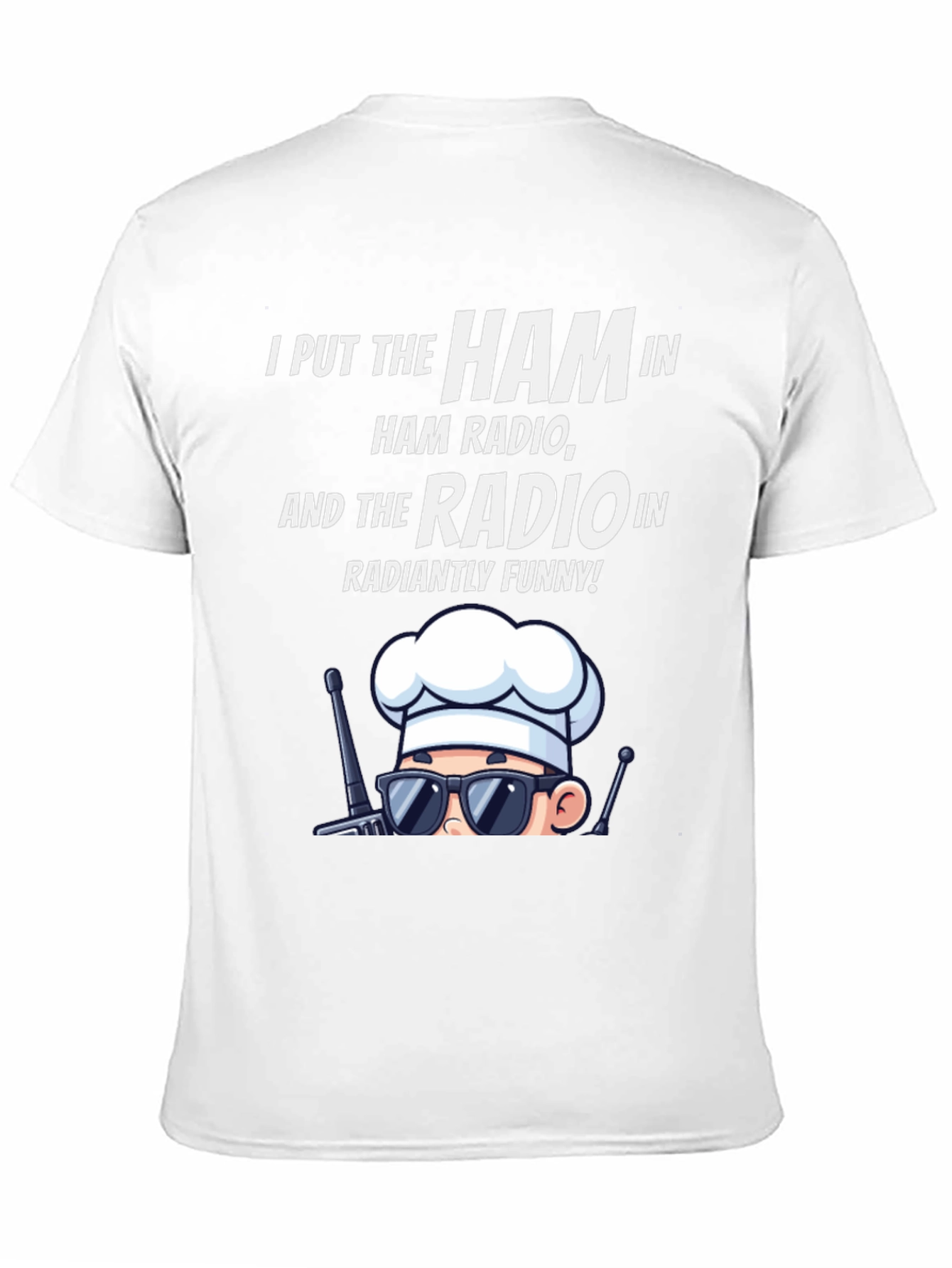 Ham Radio Humor T-Shirt: Radiantly Funny Chef Design