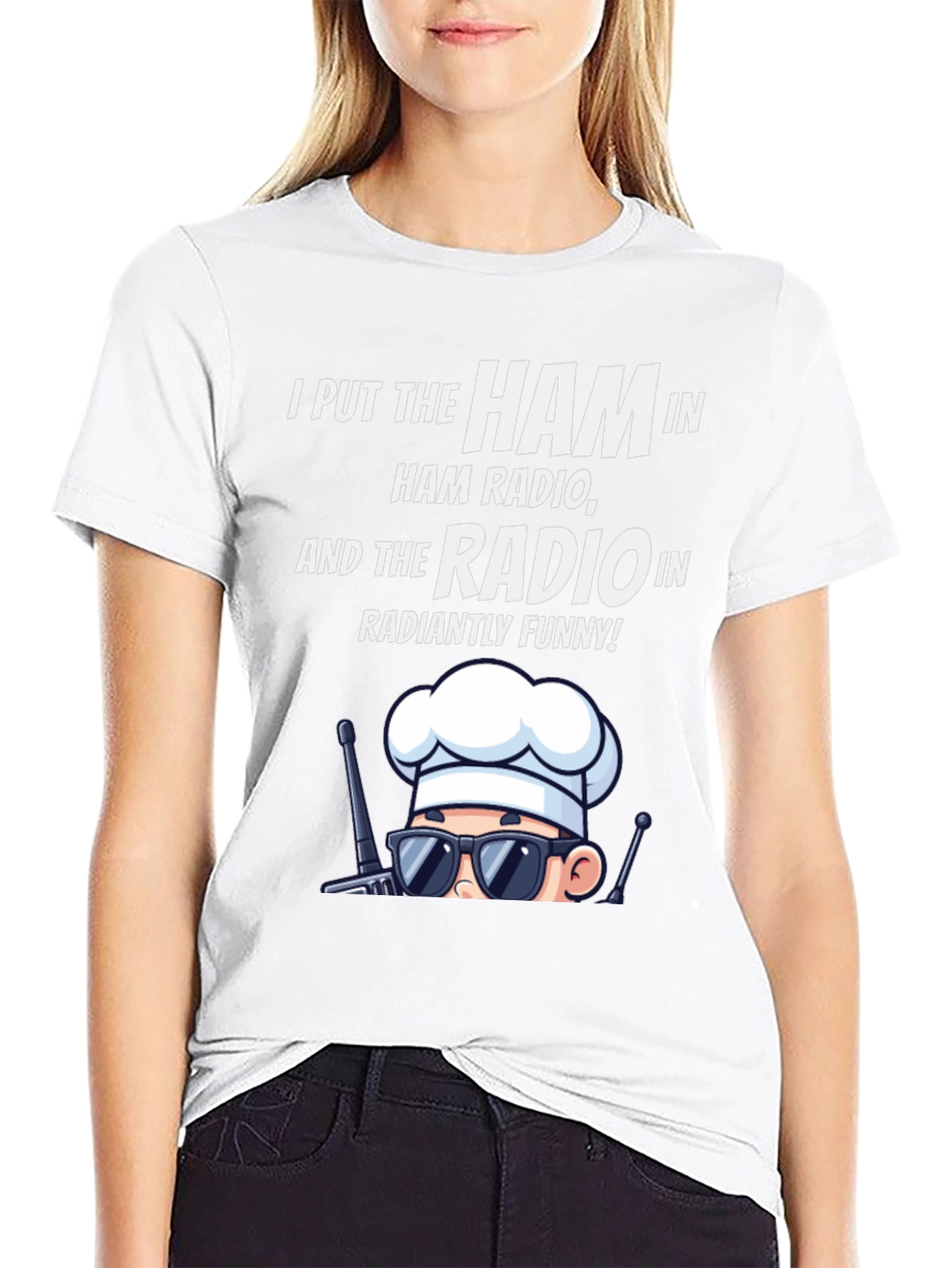 Ham Radio Humor T-Shirt: Radiantly Funny Chef Design