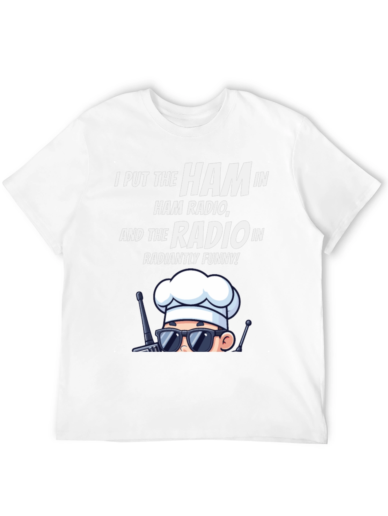 Ham Radio Humor T-Shirt: Radiantly Funny Chef Design