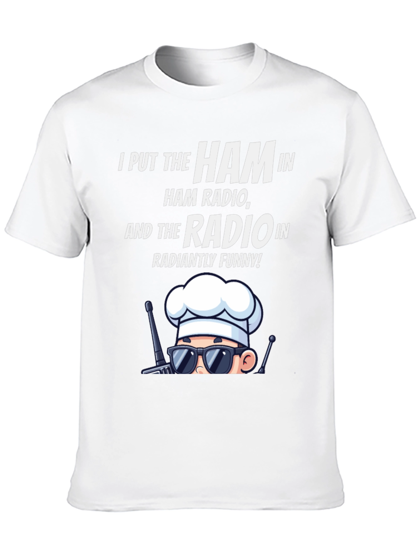 Ham Radio Humor T-Shirt: Radiantly Funny Chef Design