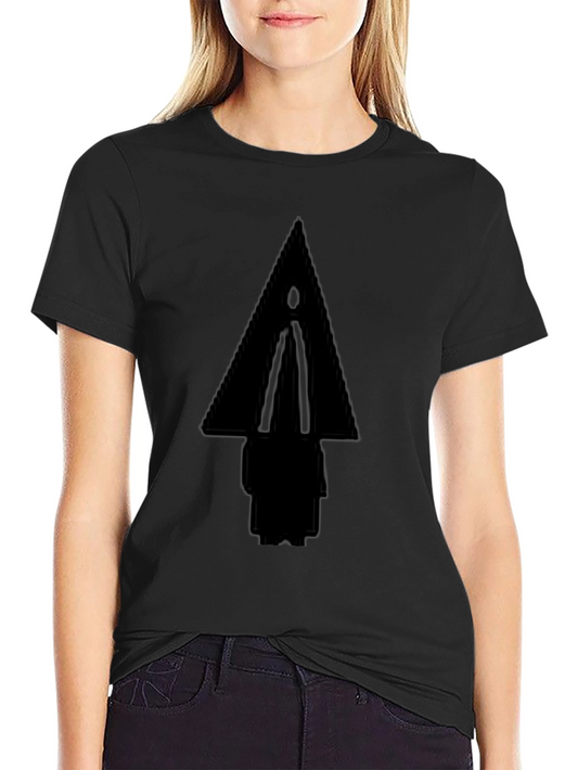 Geometric Silhouette Black T-Shirt