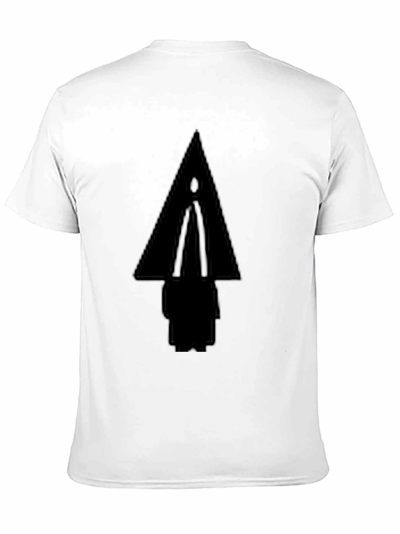 Geometric Silhouette Black T-Shirt