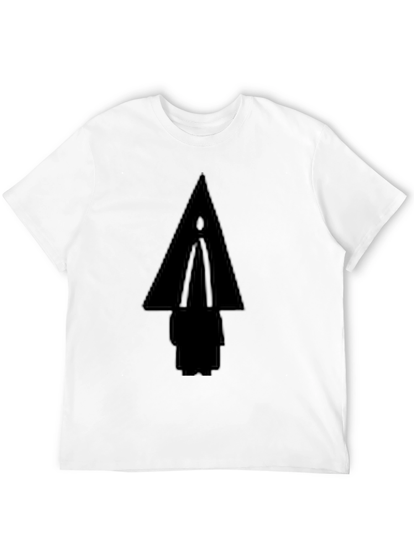 Geometric Silhouette Black T-Shirt