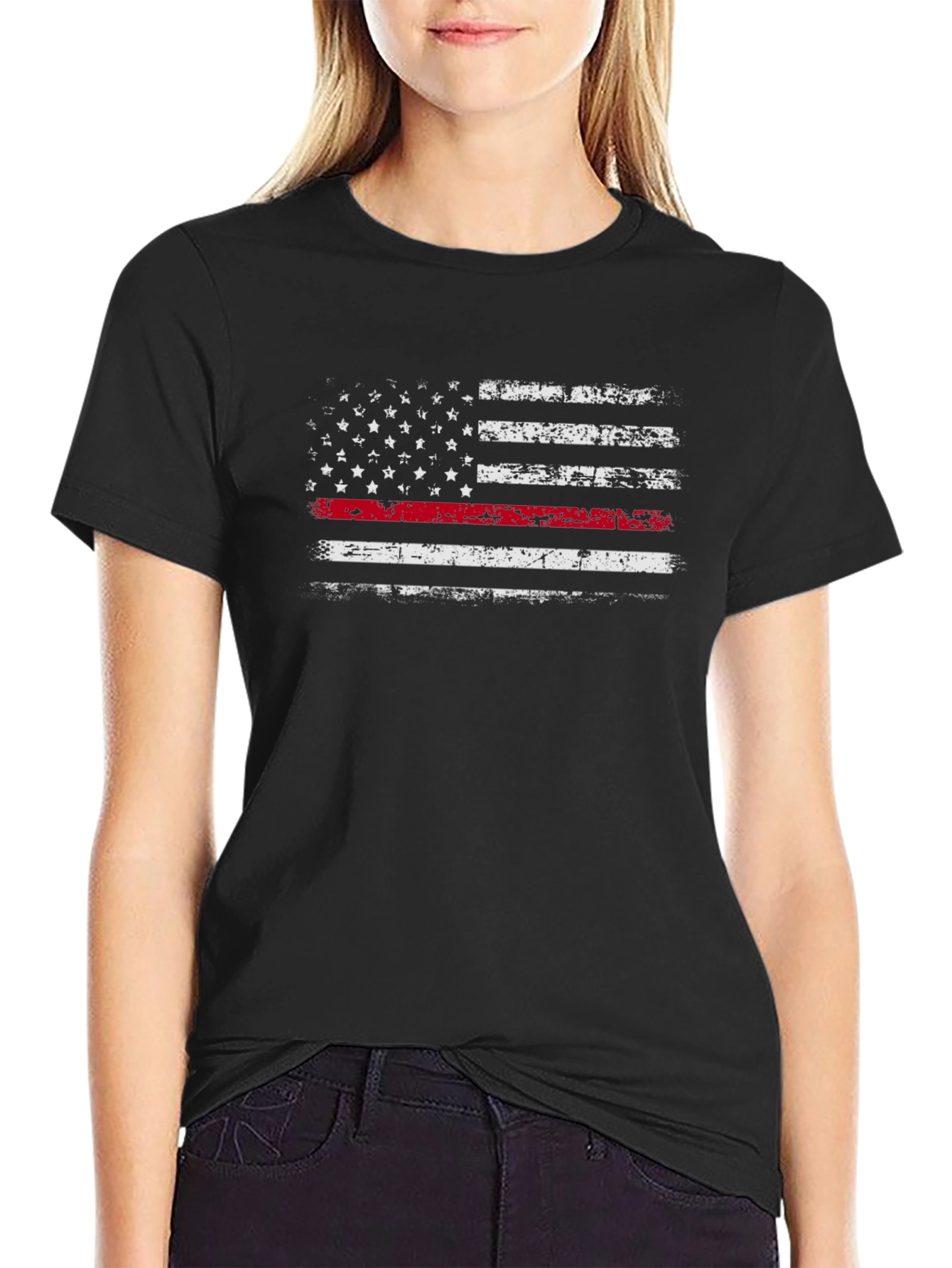 Thin Red Line Flag T-Shirt