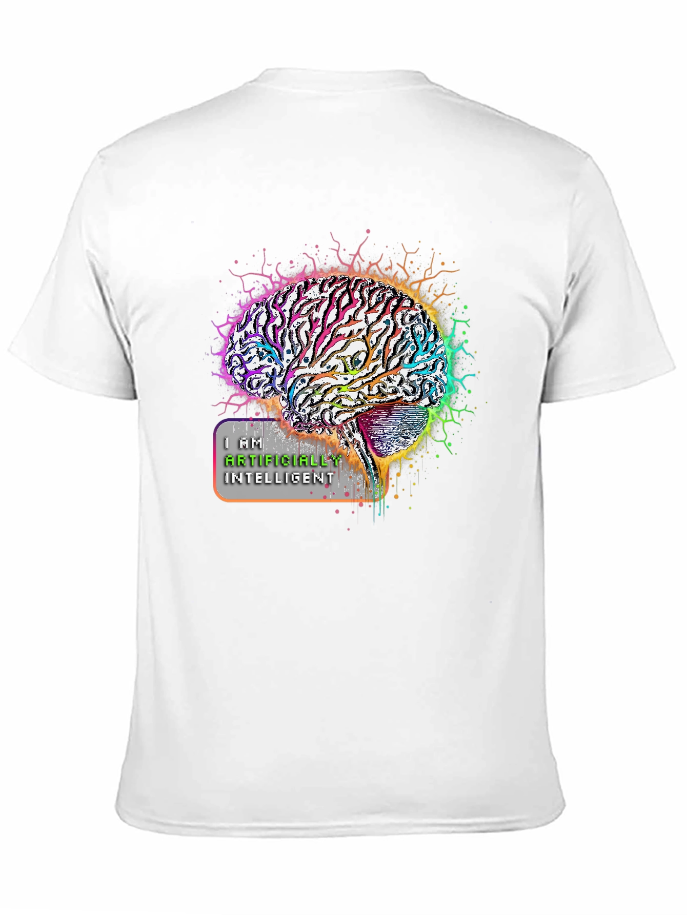AI Brain Graphic Tee - Artificially Intelligent Unisex Shirt